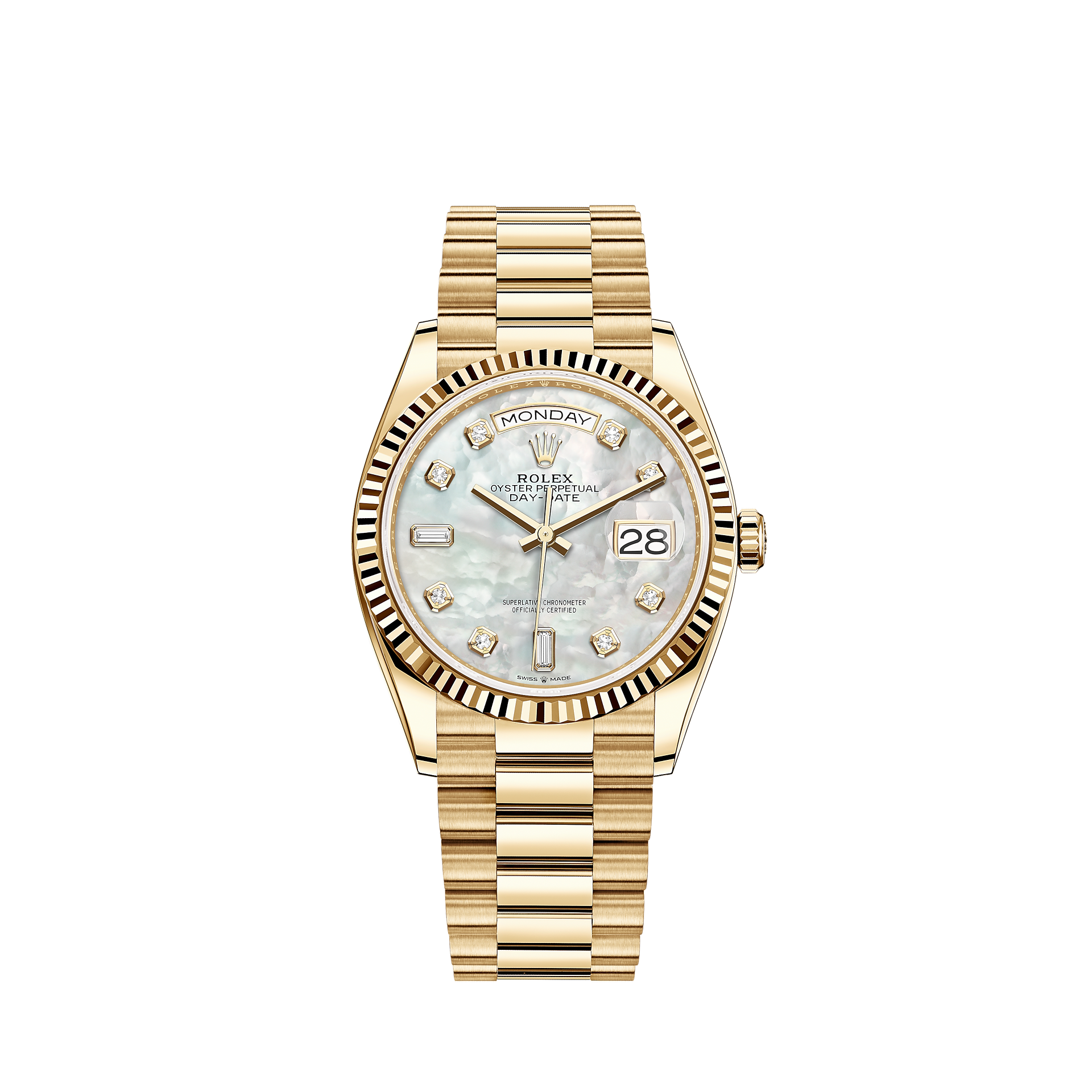 Rolex Day-Date 36 Watch: 18 ct yellow gold - M128238-0011