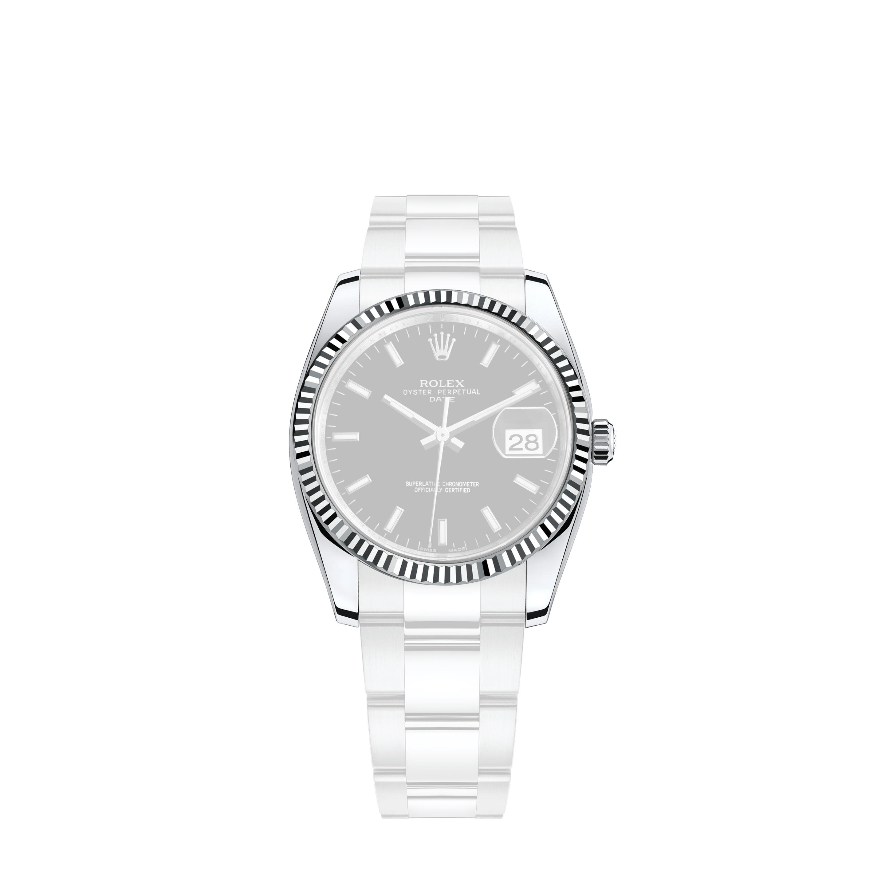 Rolex Women's Datejust Midsize Stainless Steel Silver Roman DialRolex Women's Datejust Midsize Stainless Steel White Index Dial