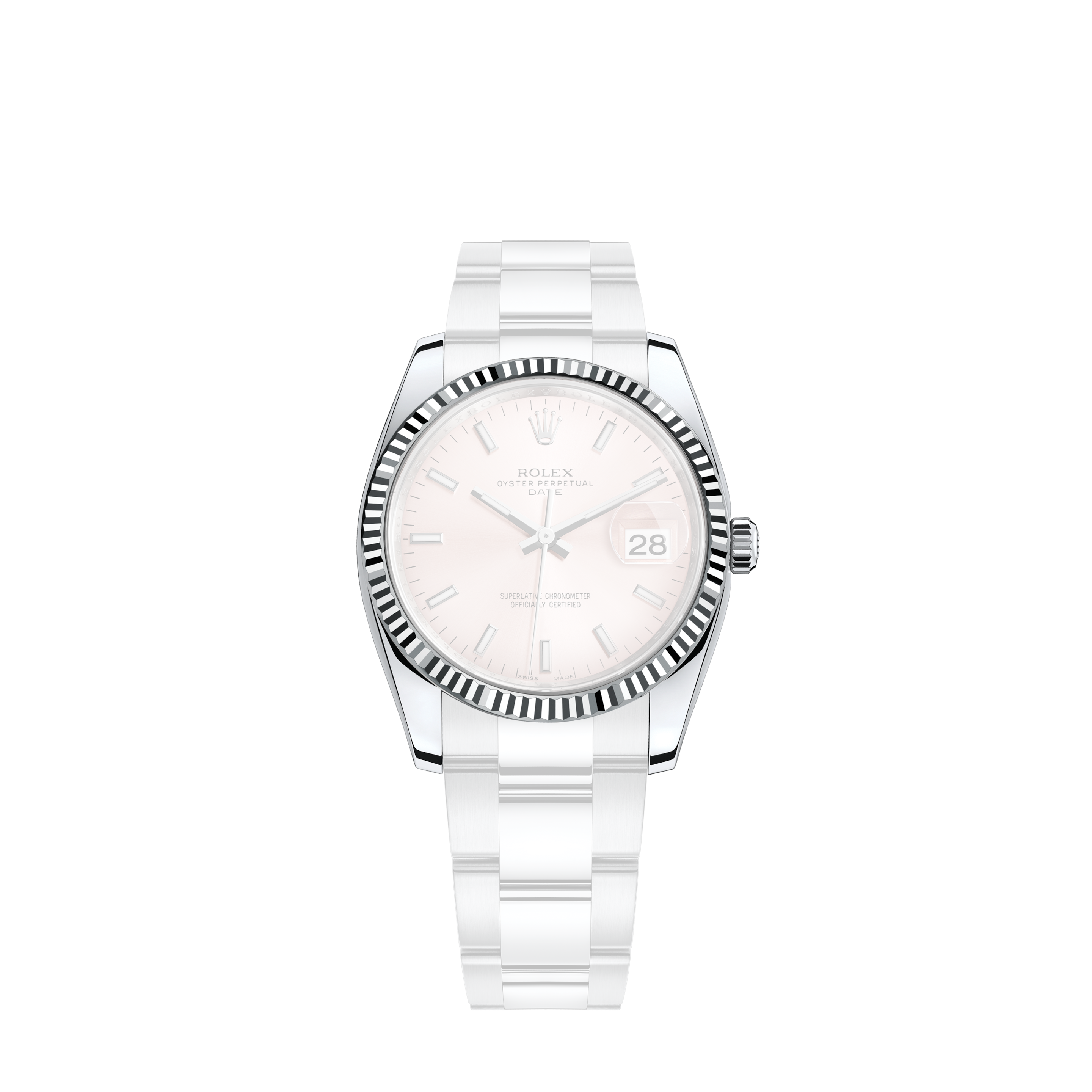 Rolex Pink Pearl 26mm Datejust Two Tone Side Diamonds + Rubies