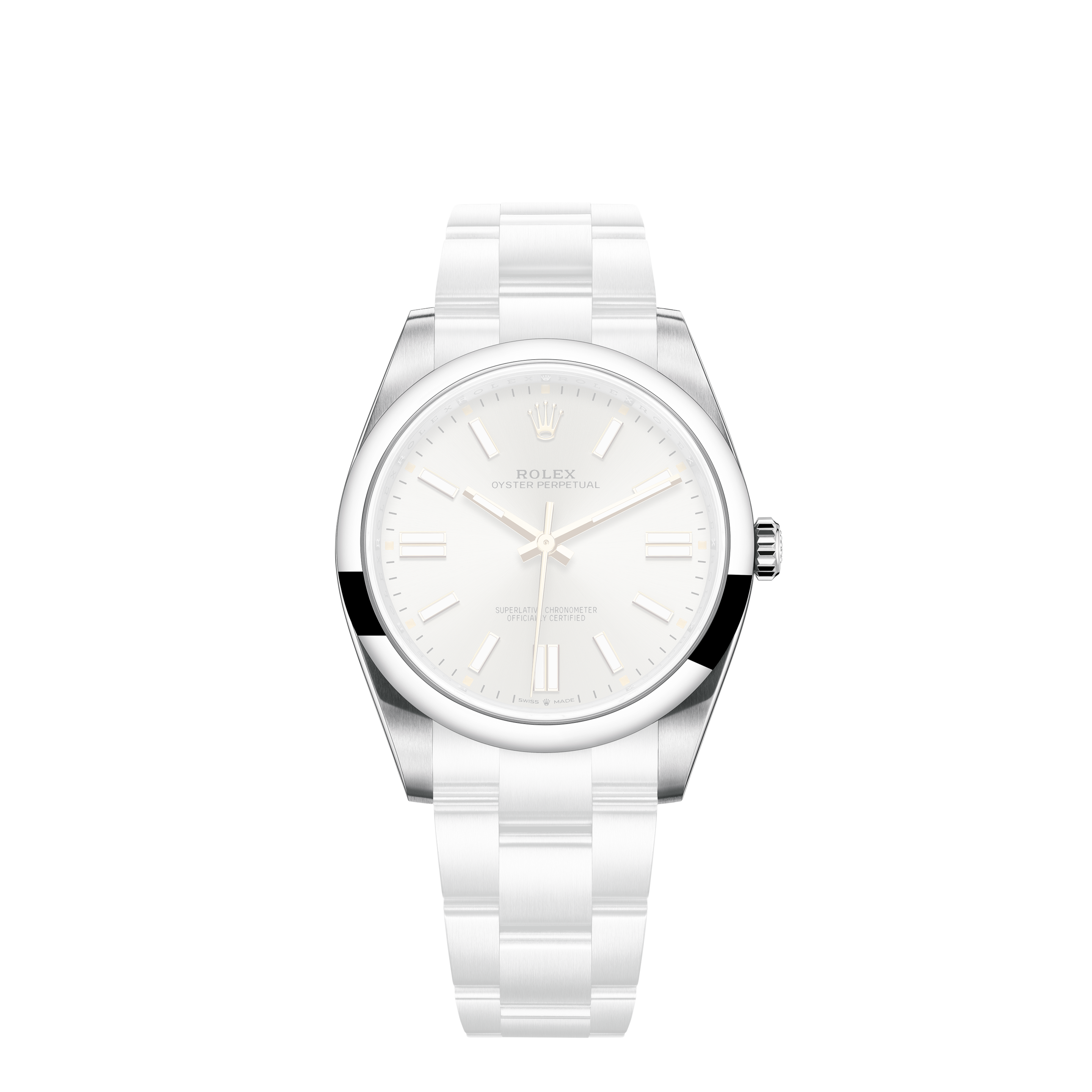 Rolex Men's Datejust Stainless Steel White Index Dial