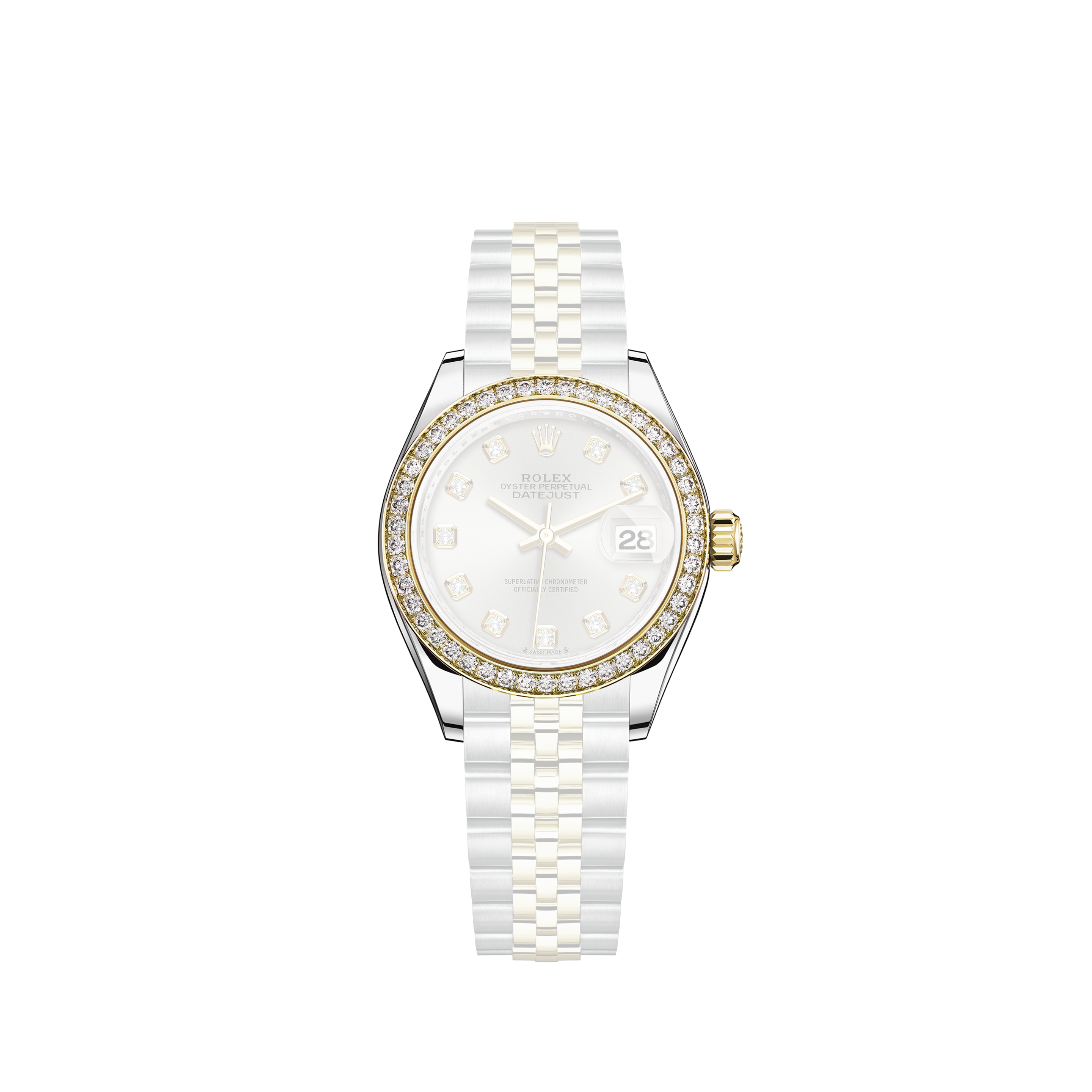 Rolex Datejust 36mm Steel & Yellow Gold Golden Fluted Motif Index Dial Jubilee Bracelet