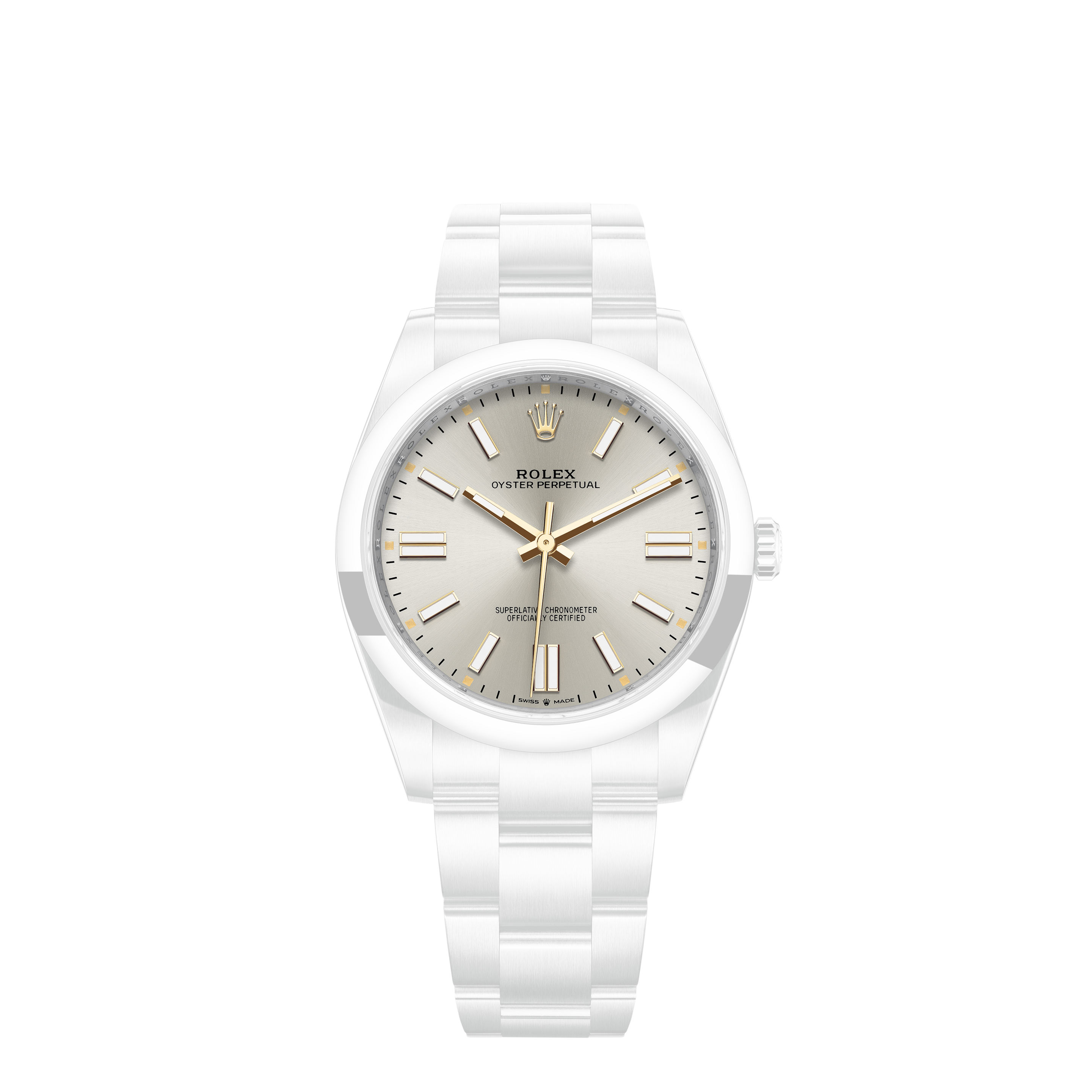 Rolex Datejust Steel and Gold Champagne Tapestry Dial Fluted Bezel Jubilee BandRolex Datejust Steel and Gold Jubile 36mm