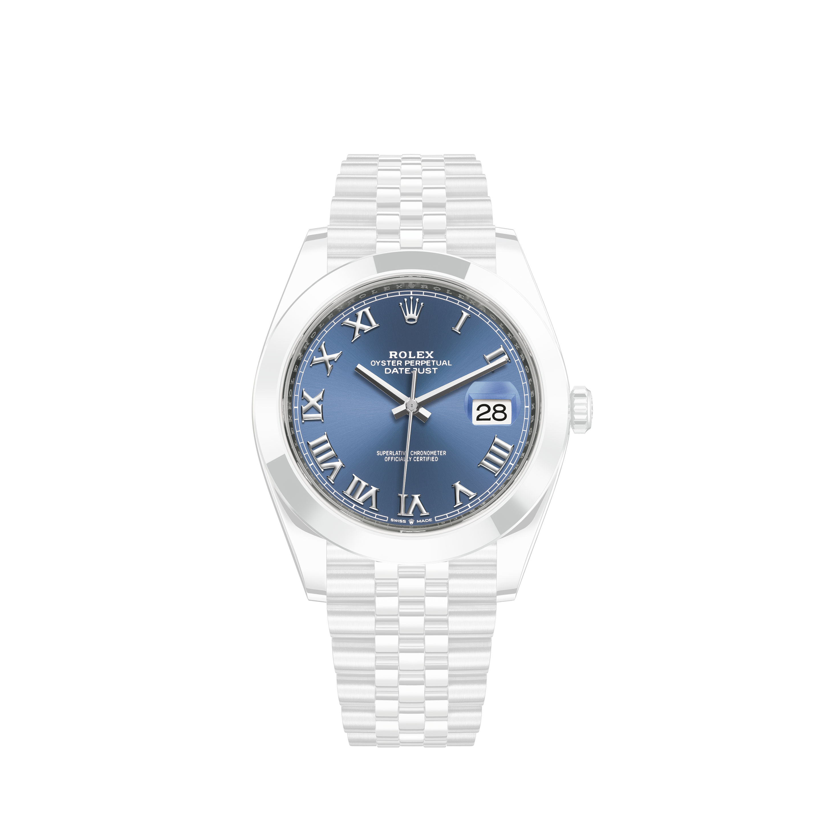 Rolex 26mm Datejust 2Ct Diamond Bezel/Lugs/Cobalt String Dial Jubilee Watch