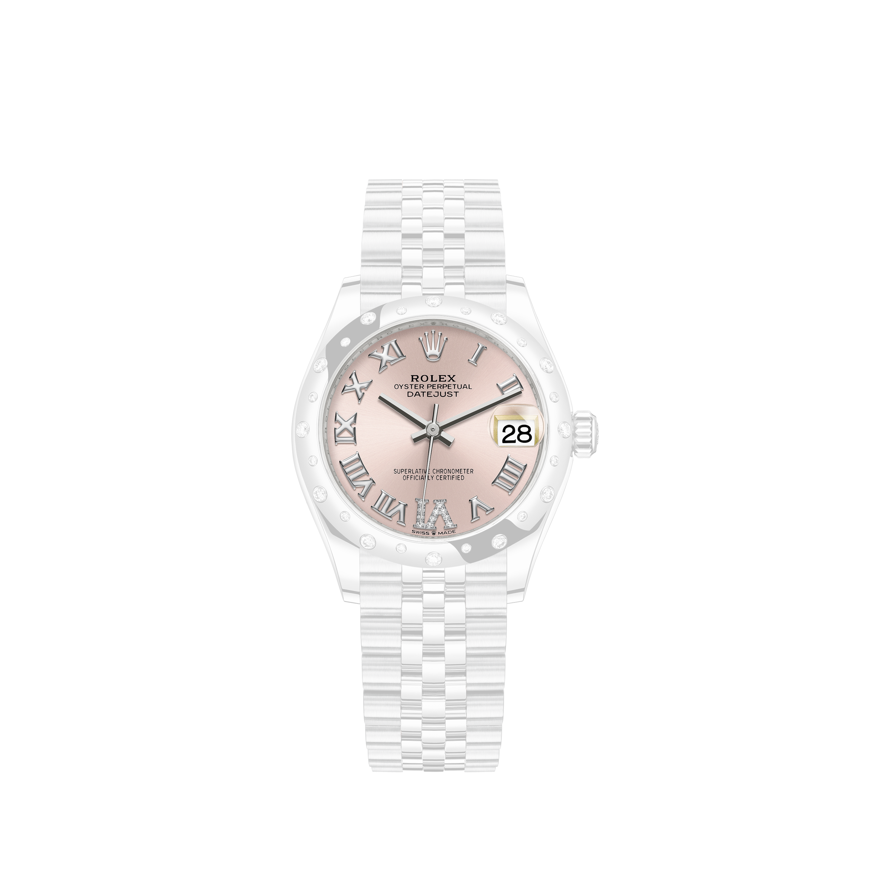 Rolex Women's New Style Steel Datejust Oyster Band with Black Mother of Pearl Diamond DialRolex Oyster Perpetual Yachtmaster Ref. 16622