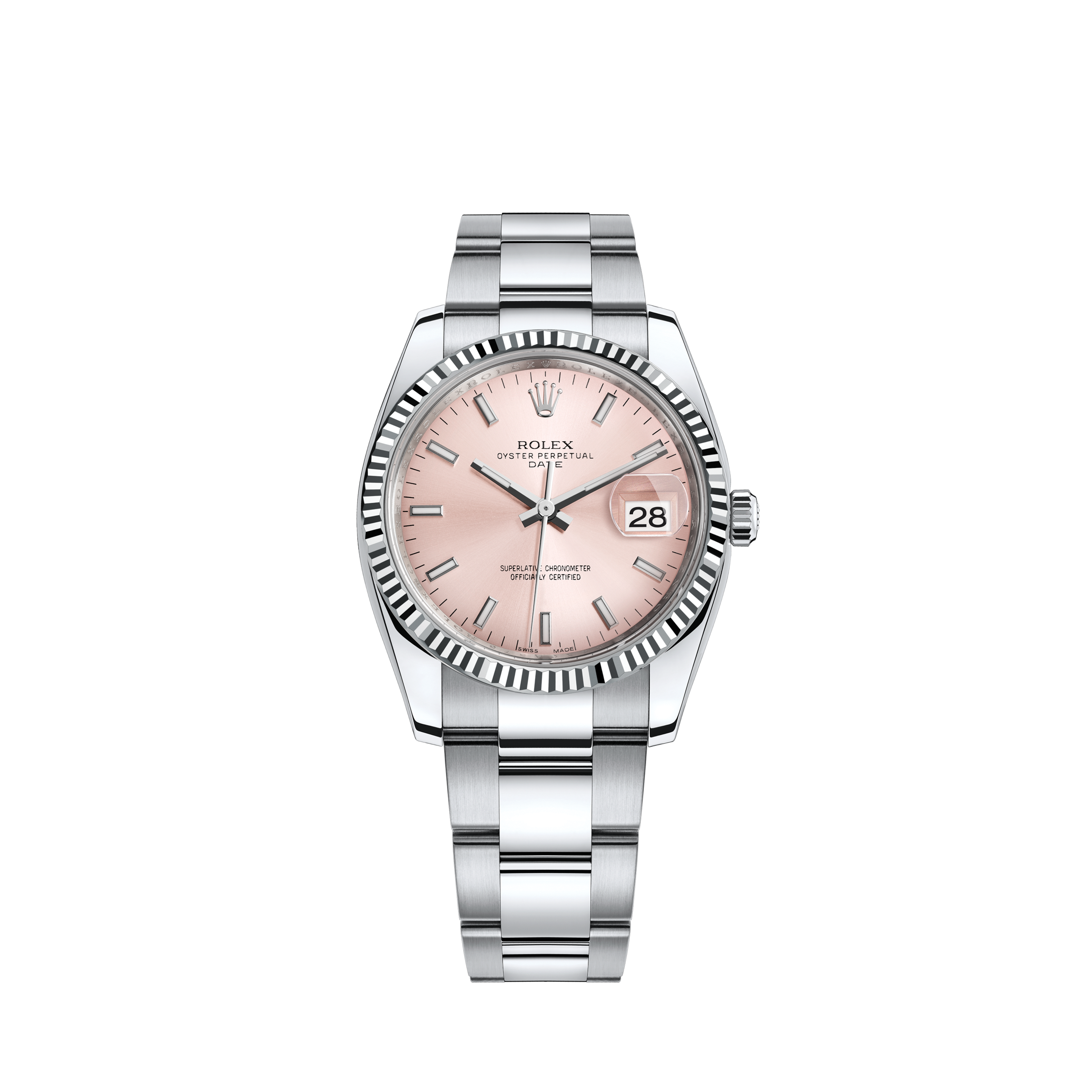 Rolex Datejust Men's 2-Tone Steel & Gold Silver Diamond Dial Watch 16233