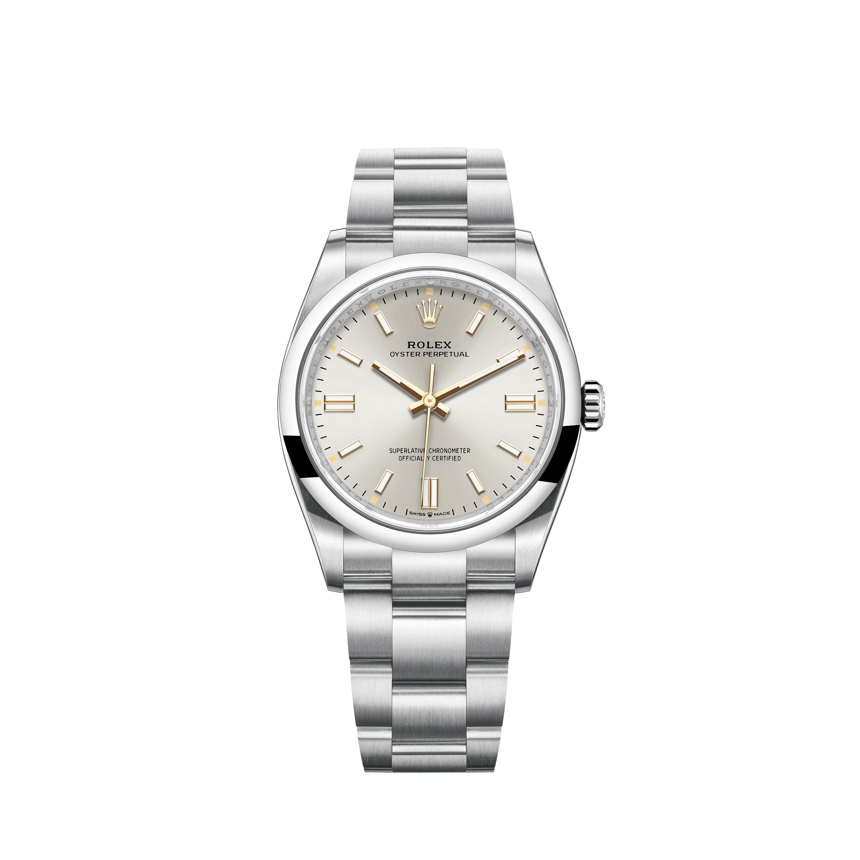 Rolex Men's Datejust Stainless Steel Custom Diamond Bezel & Silver Diamond DialRolex Men's Datejust Stainless Steel Custom Diamond Bezel & White Diamond Dial