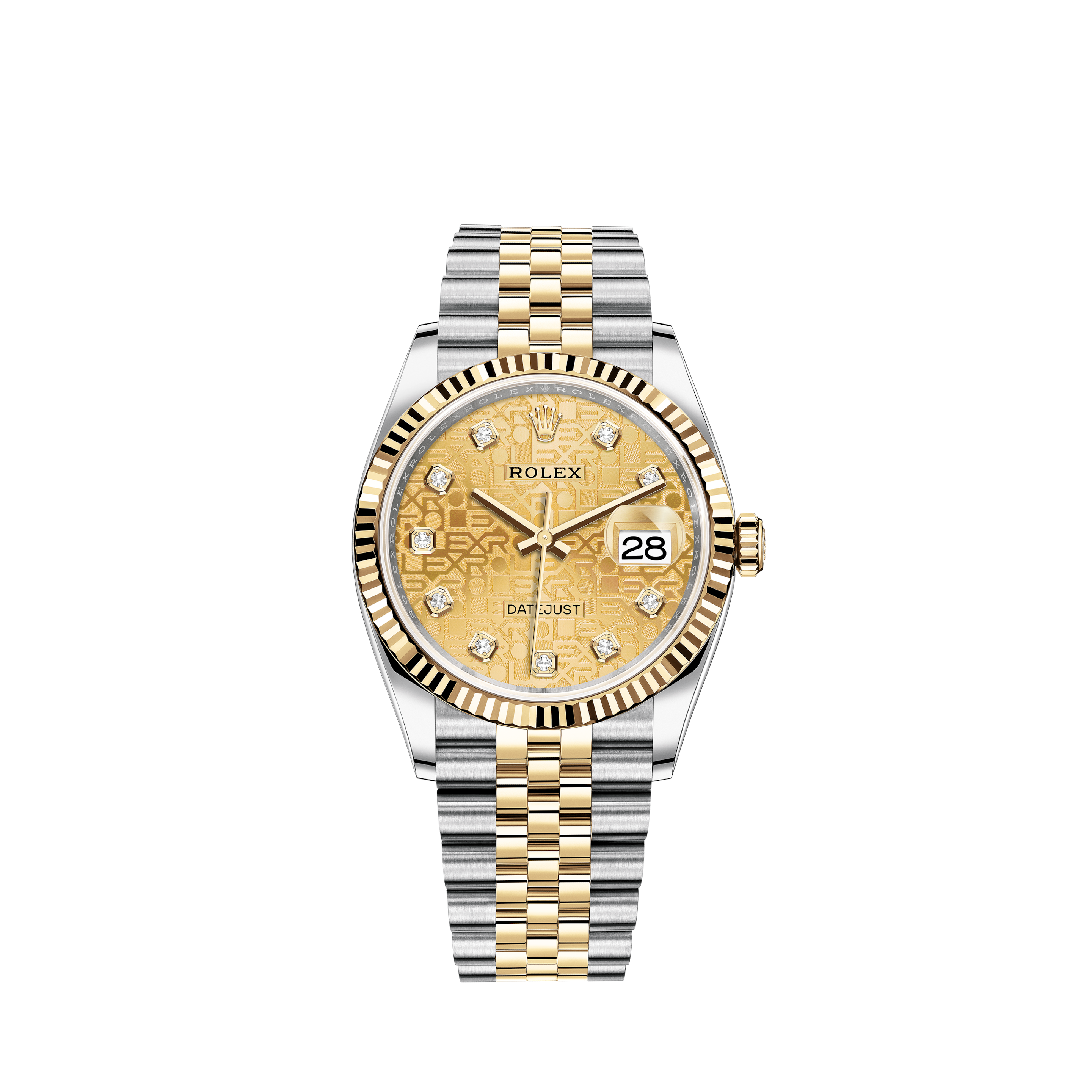 Rolex Datejust 16030 Grey Roman Dial Engine Turned Bezel 36mm WatchRolex Datejust 16030 In Steel Oyster Bracelet