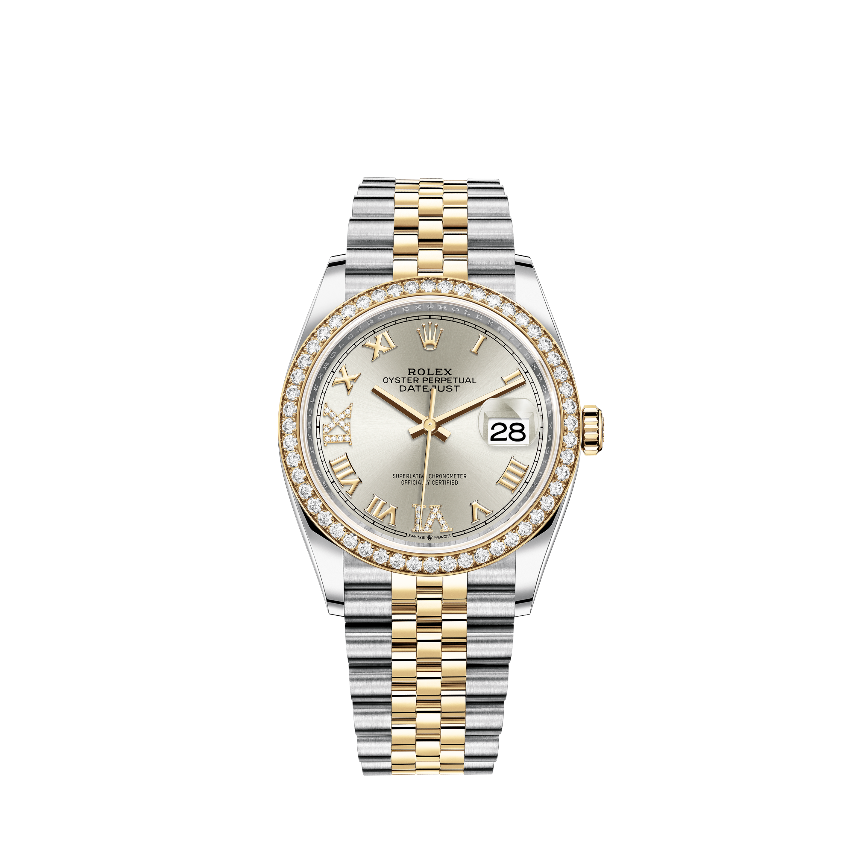 Rolex Datejust 31mm Steel And Everose Gold Rose Roman Dial Oyster Bracelet