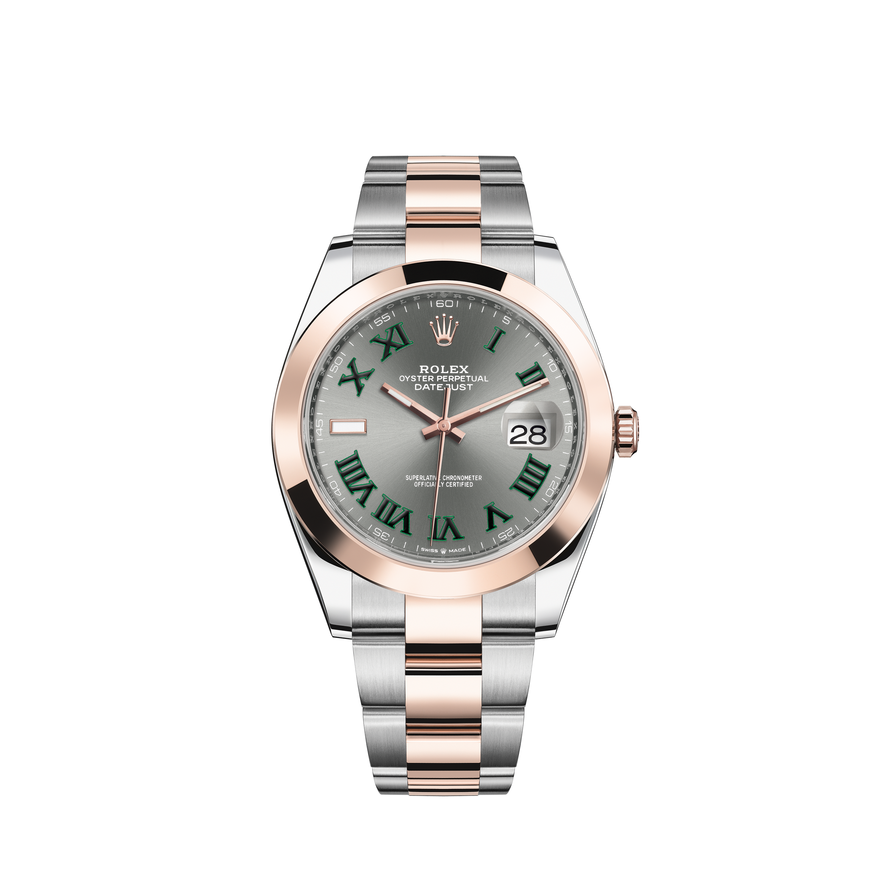 Rolex 36mm Datejust Pink Flower Mother of Pearl Dial with Baguette & Round Diamonds Jubilee