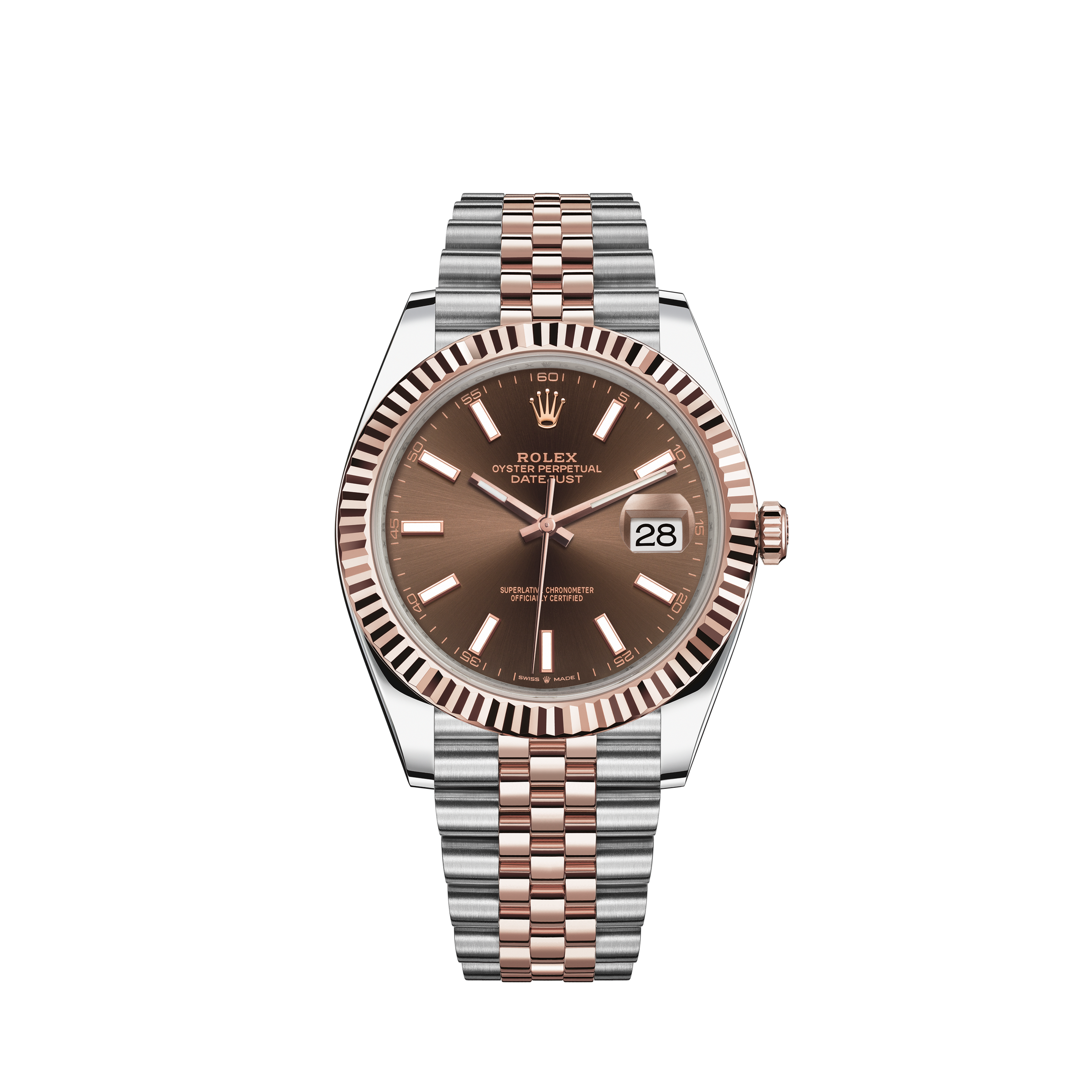 Rolex Datejust 41腕錶：永恒玫瑰金鋼（蠔式 