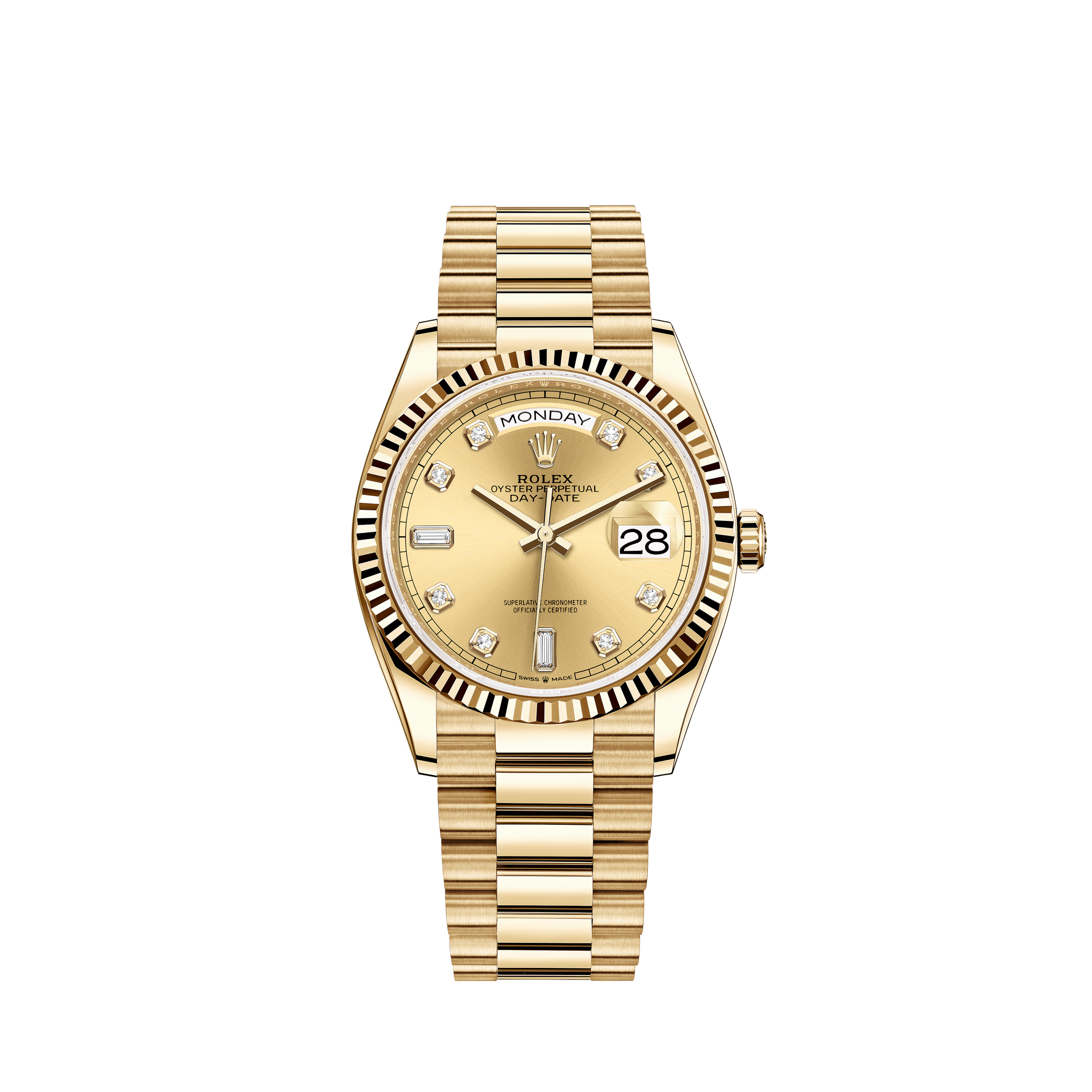 Rolex Day-Date 36腕錶：18ct黃金- M128238 