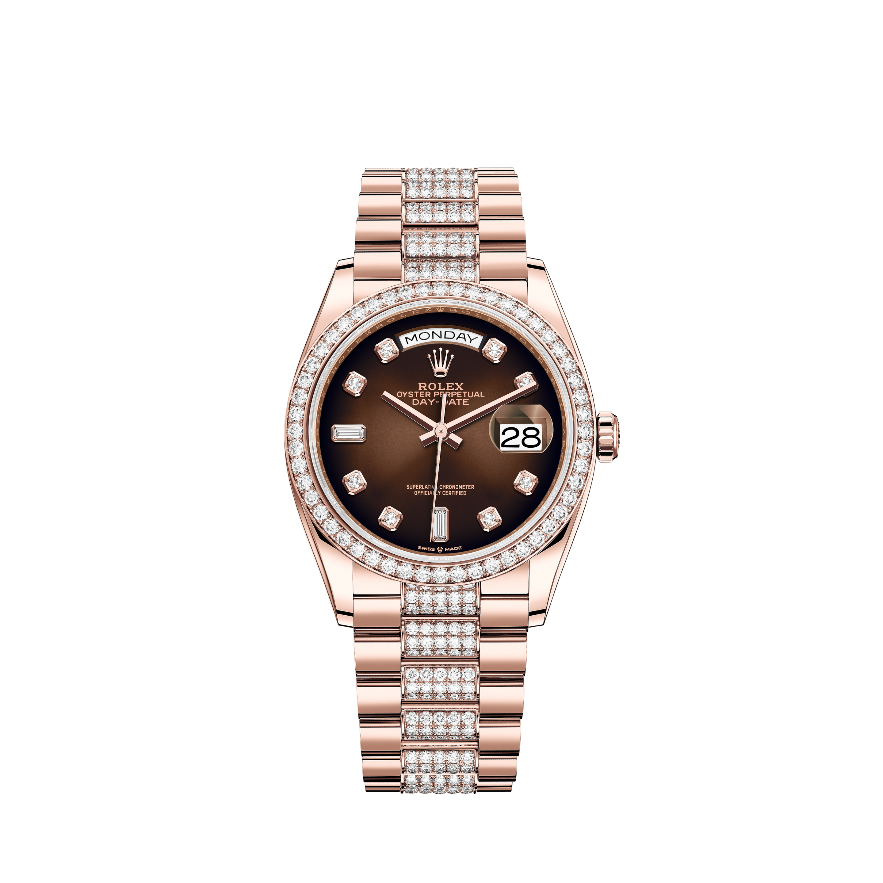 Rolex Datejust 31mm - Steel and Gold Pink Gold - Fluted Bezel - Jubilee 178271 BKRJ