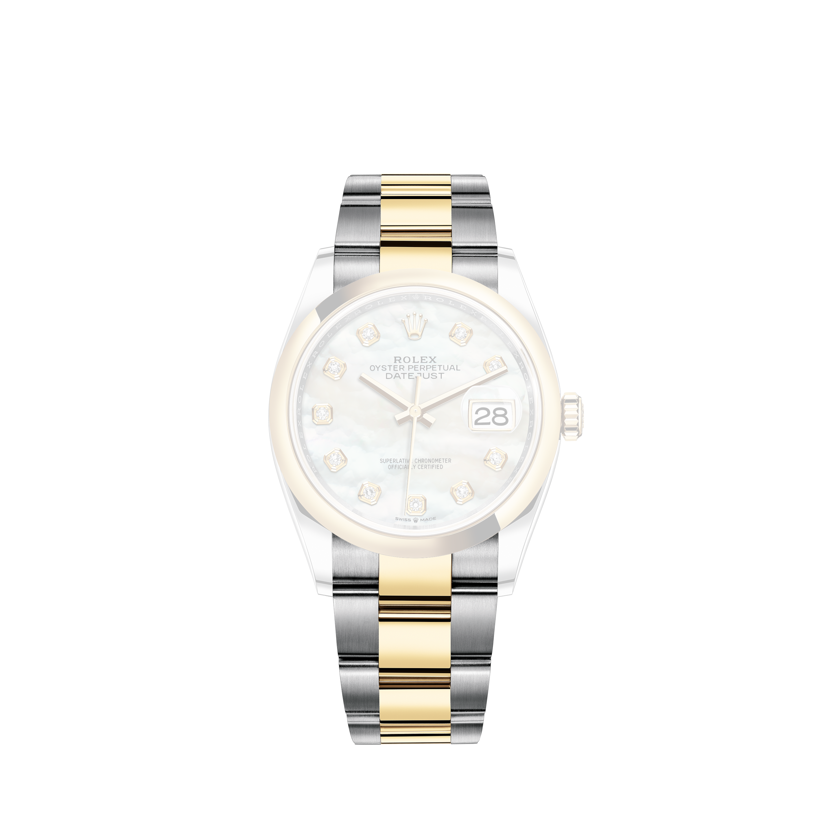 Rolex Model 116200 Datejust Watch Custom Blue Diamond Dial & Diamond BezelRolex Model 116200 Datejust Watch Custom MOP Diamond Dial & Diamond Bezel