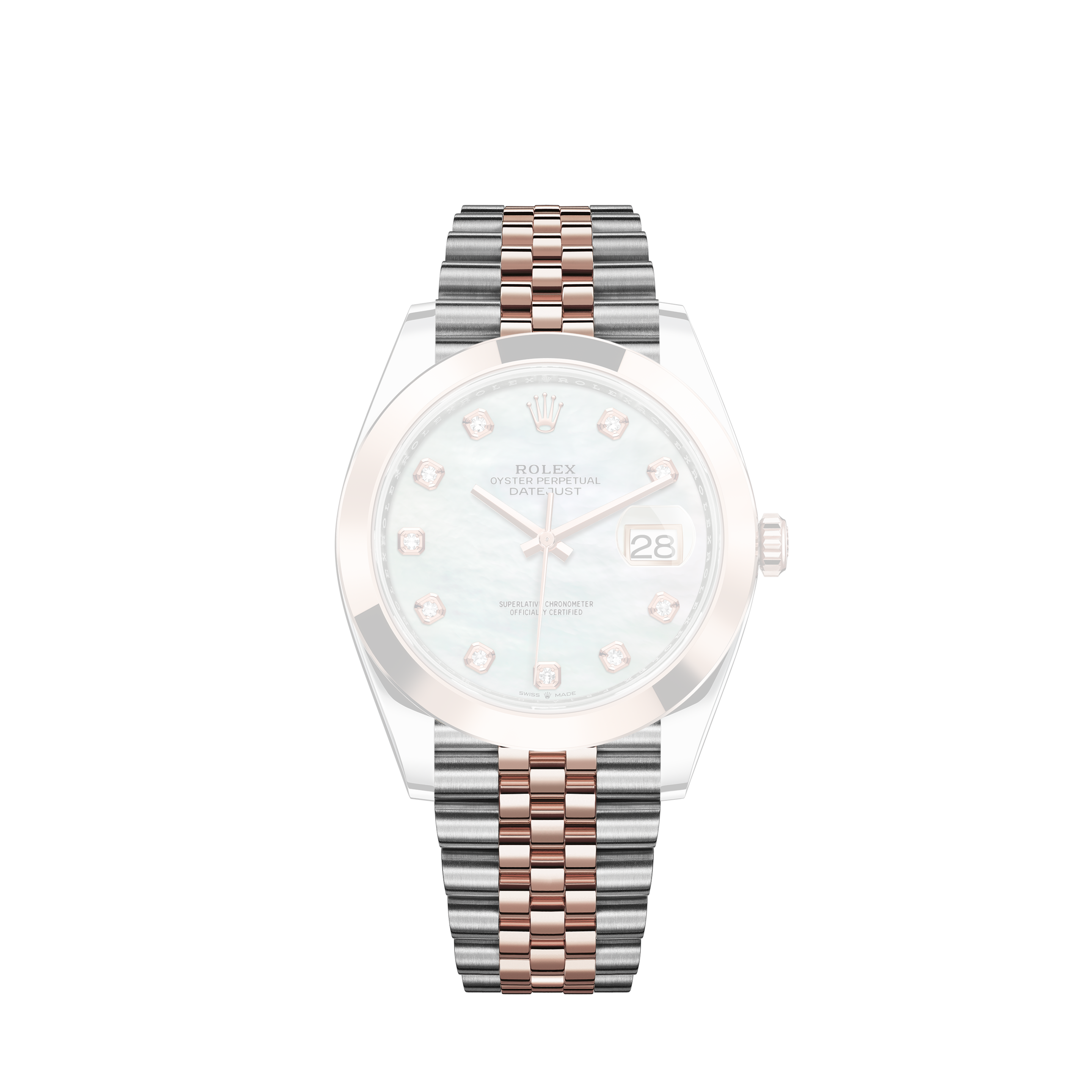 Rolex Datejust Men's 2-Tone Watch Blue Vignette Diamond Dial 116203