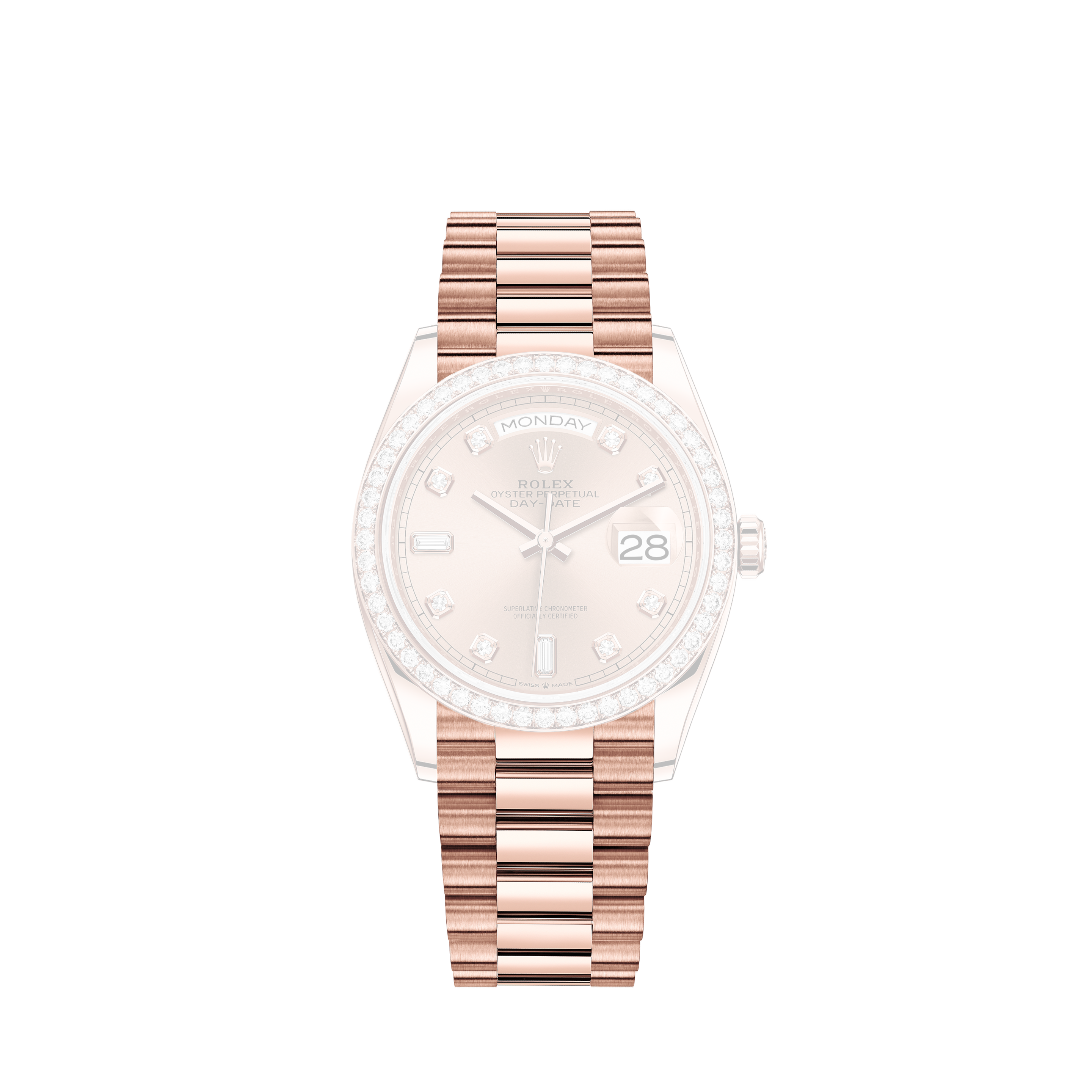 Rolex Women's Rolex 31mm Datejust Two Tone Jubilee White MOP Mother Of Pearl Roman Numeral Dia Bezel + Lugs + Rubies