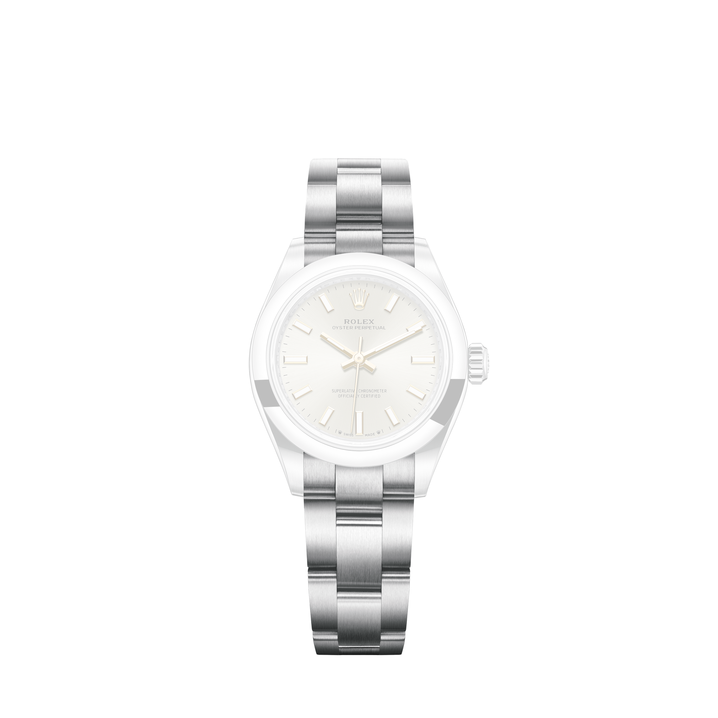 Rolex Datejust 41mm 126334 Oyster Steel White Gold Fluted Bezel-White Roman Dial