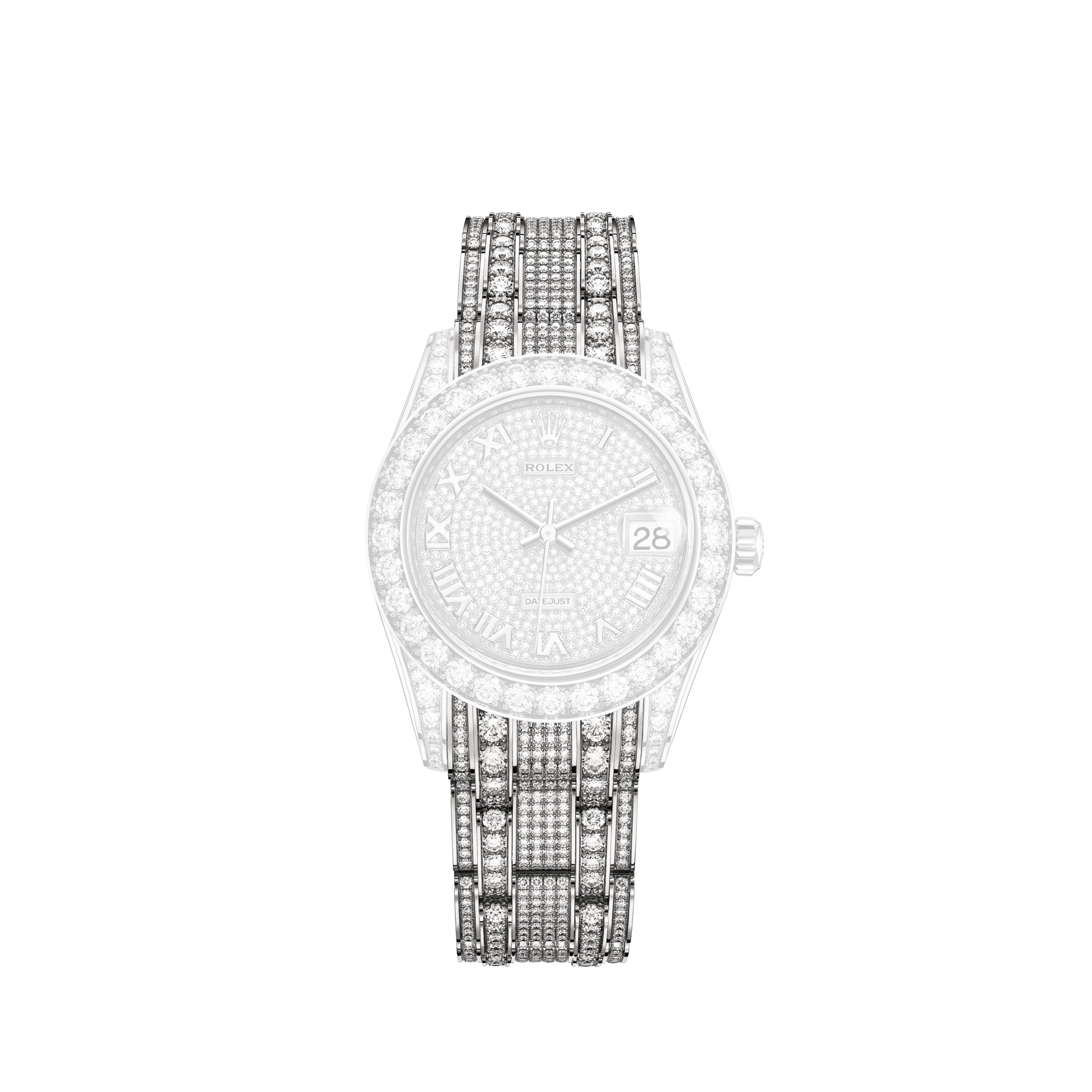 Rolex Datejust 31mm Everose Gold 278245 Silver Diamond PresidentRolex Datejust 31mm Everose Gold 278245 White Roman Oyster