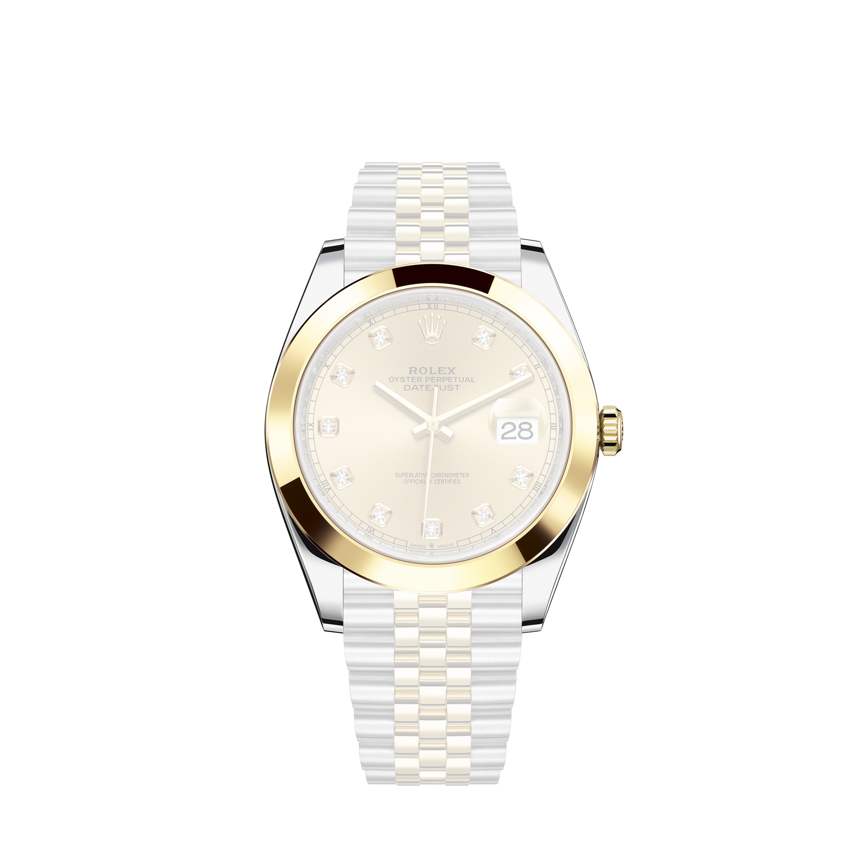 Rolex Ladies President 26mm 18k Gold Diamond Watch