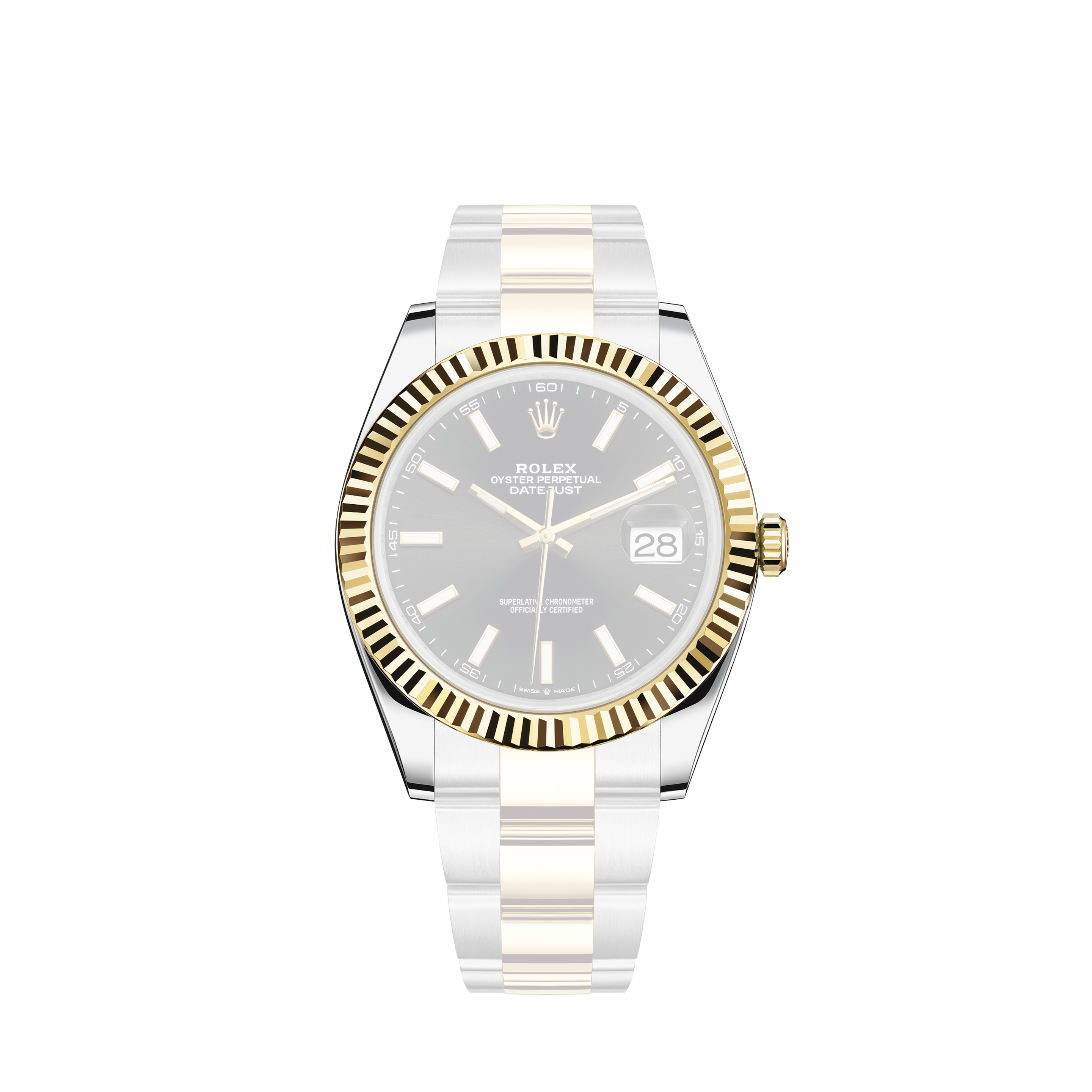 Rolex Submariner 2-Tone Steel & Gold Ceramic Engraved Bezel Watch 116613