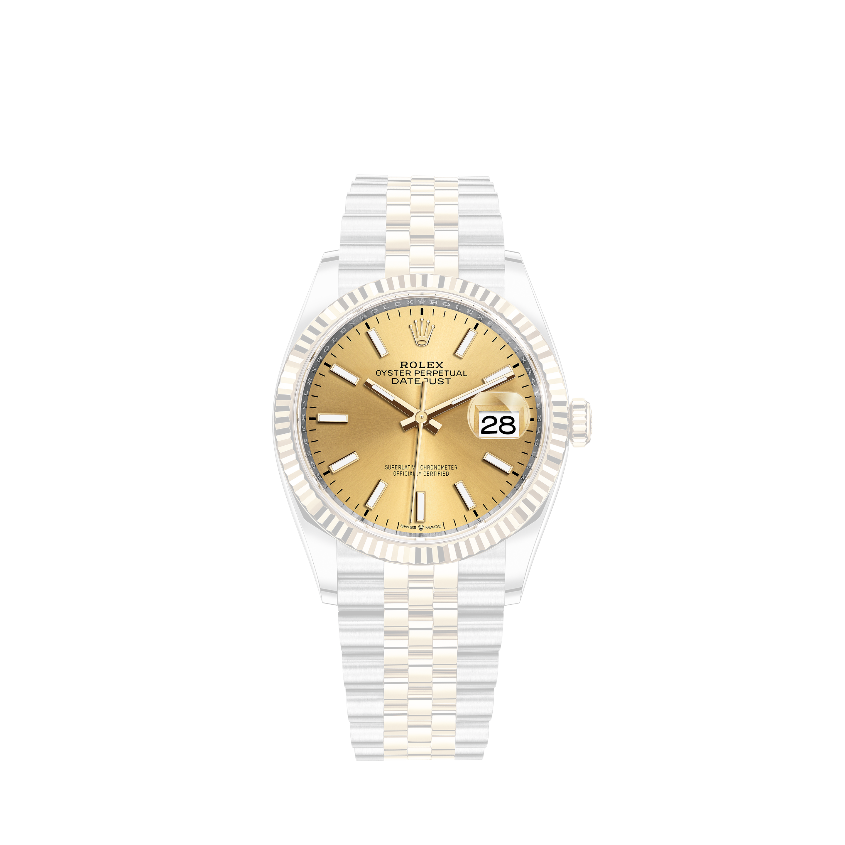 Rolex Ladies President Diamond 18k Yellow Gold Watch 179138