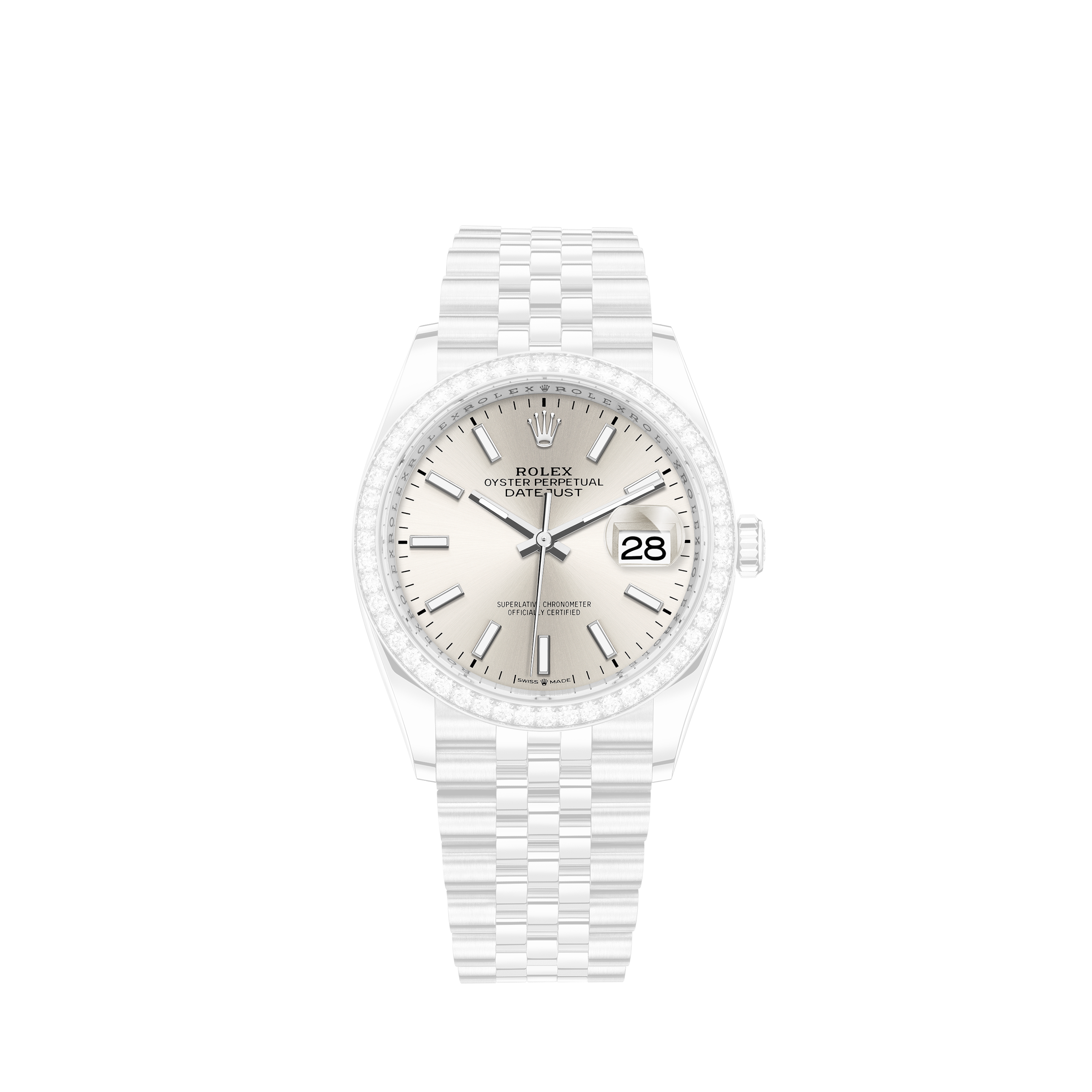 Rolex Datejust II 116300 Steel Diamonds 20cts and Papers