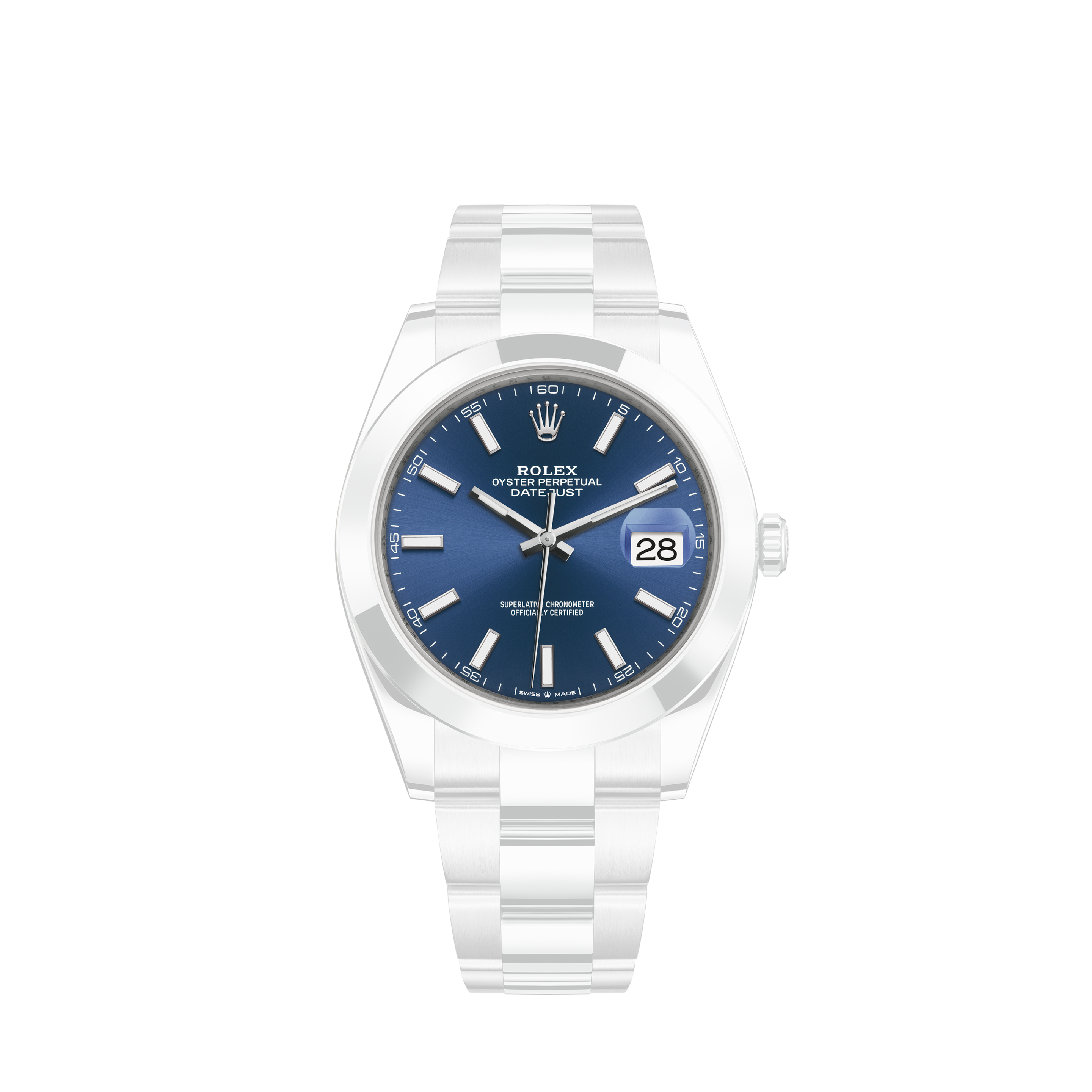 Rolex Ladies 26mm Rolex Datejust SS Metallic Pink Diamond Dial Classic + Lugs Wrist Watch