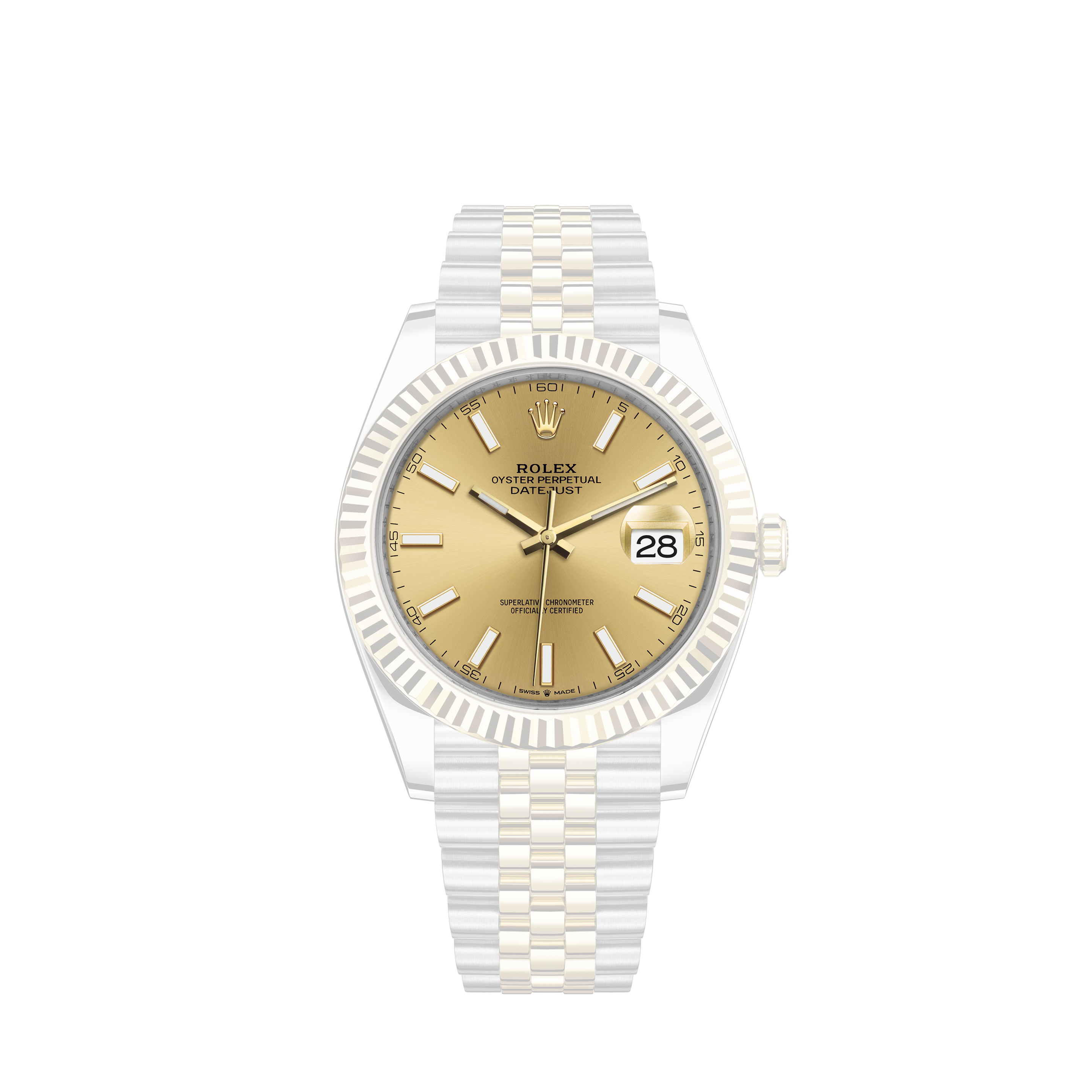 Rolex Datejust 41腕錶：黃金鋼（蠔式鋼與黃金的組合） - M126333-0010