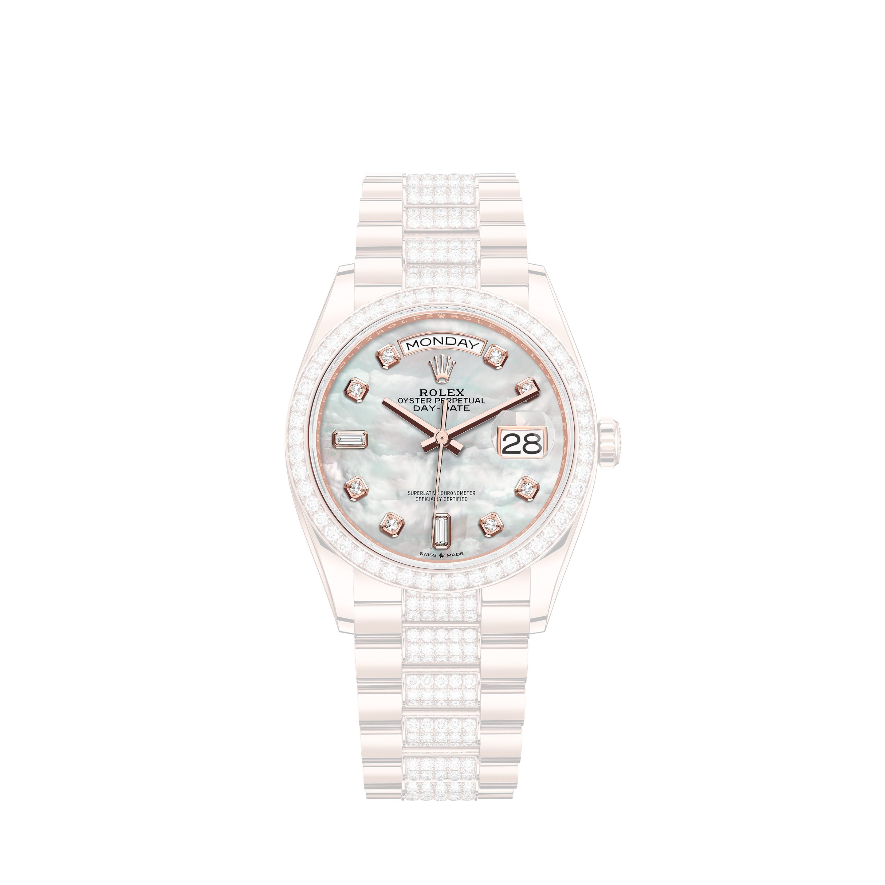 Rolex Datejust 41 126301G Pink/Silver Diamond Dial JubileeRolex Datejust 41 126301G Pink/Silver Diamond Dial Oyster