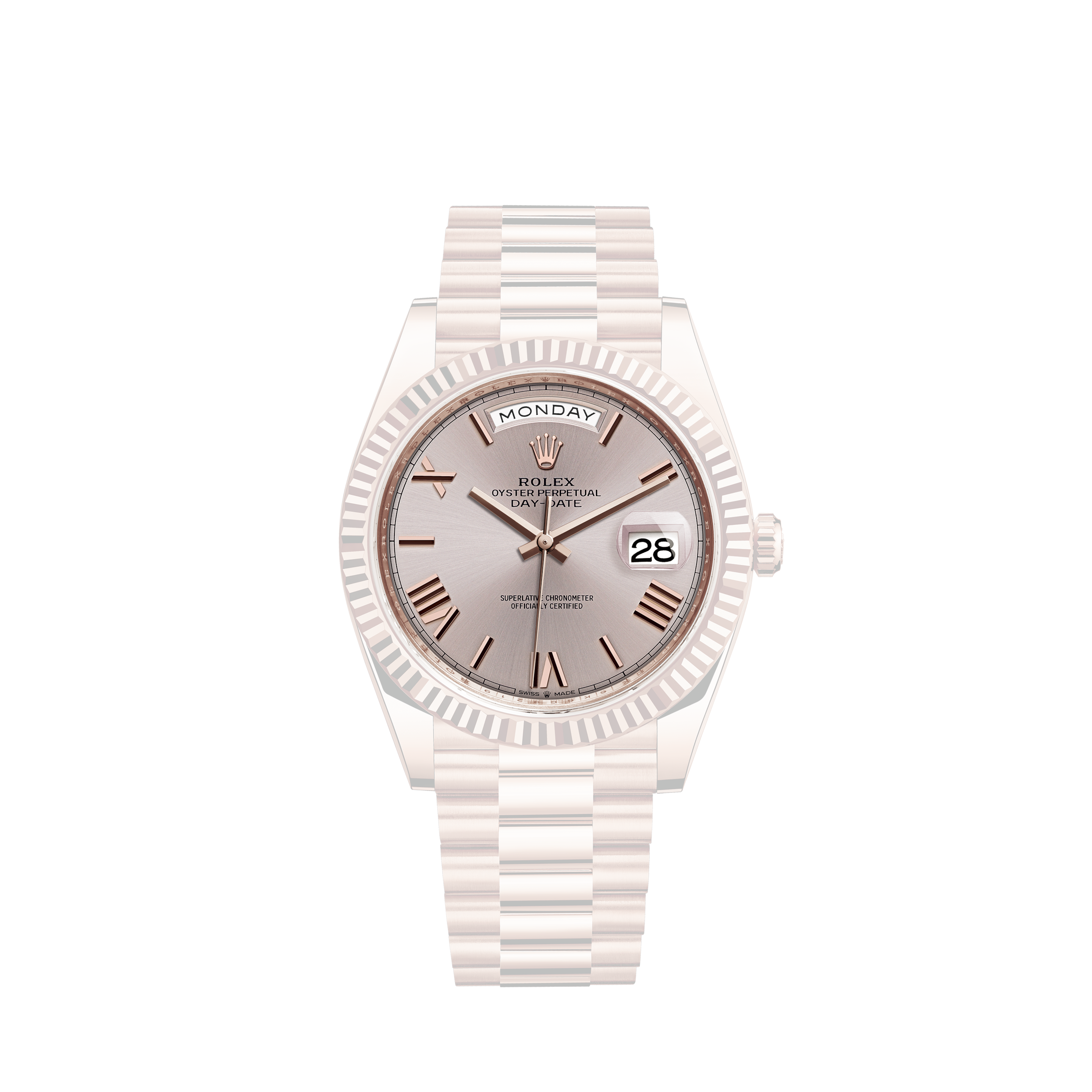 Rolex President Datejust 18K Yellow Gold Bark Finish Ladies Watch 69278Rolex Ladies Rolex Datejust Watch Steel with Smooth Gold Bezel 69163