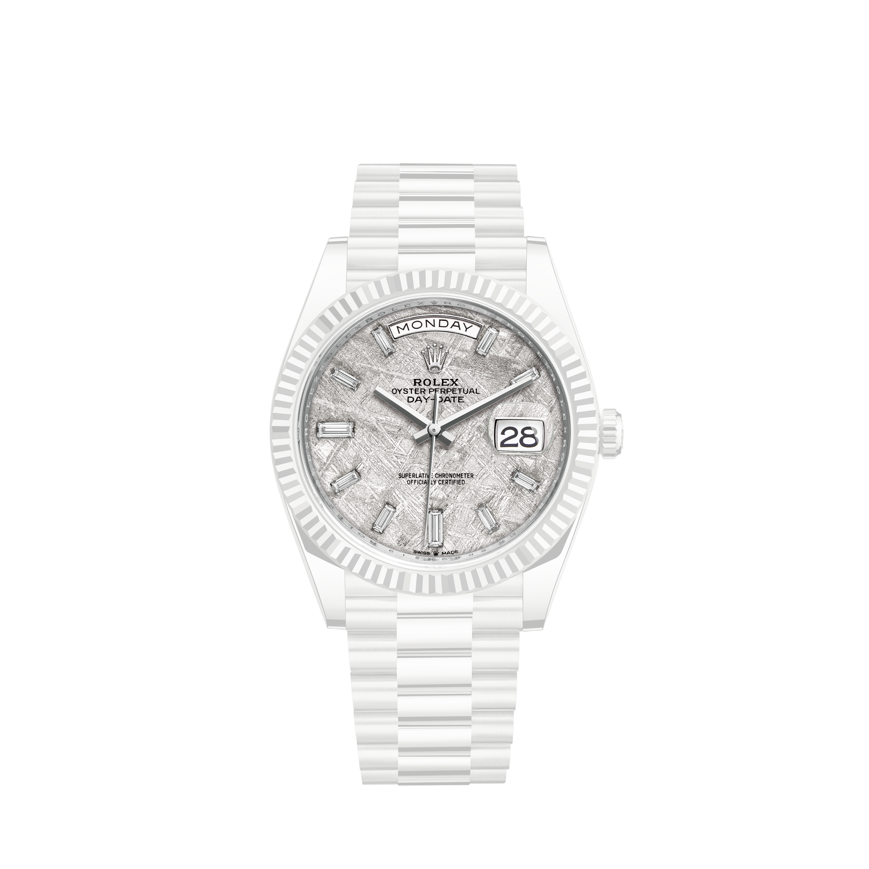 Rolex 36mm Datejust Diamond Bezel Black Mother of Pearl String Diamond Accent Dial Jubilee Band