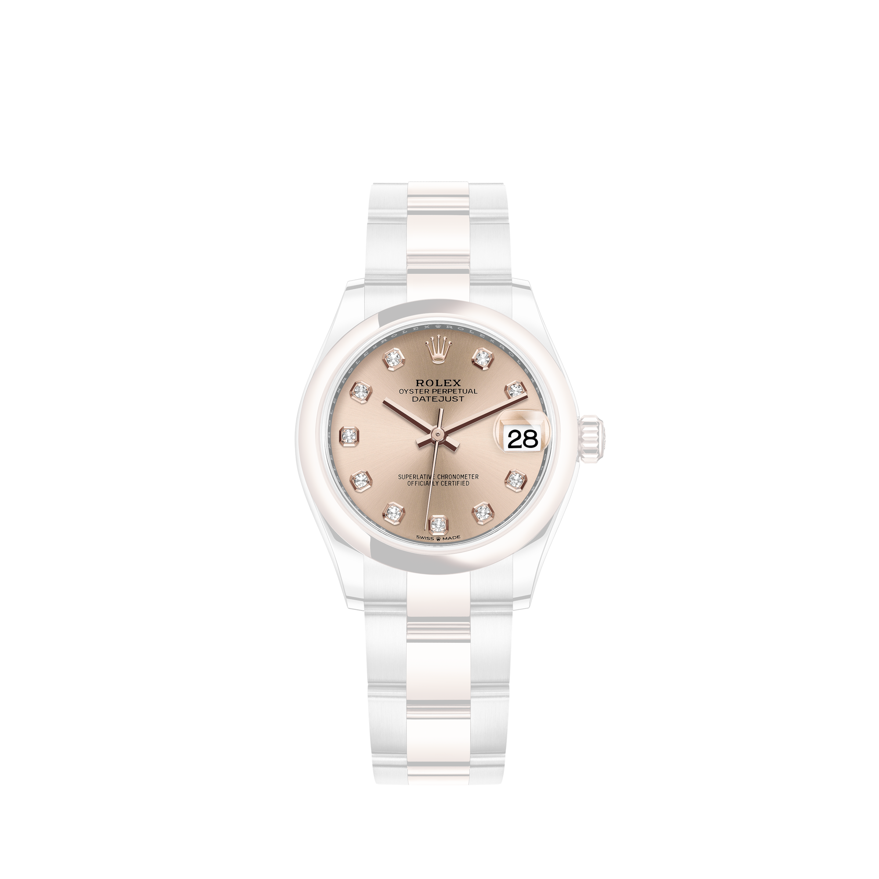 Rolex Oyster Perpetual Date, silver linnen dial