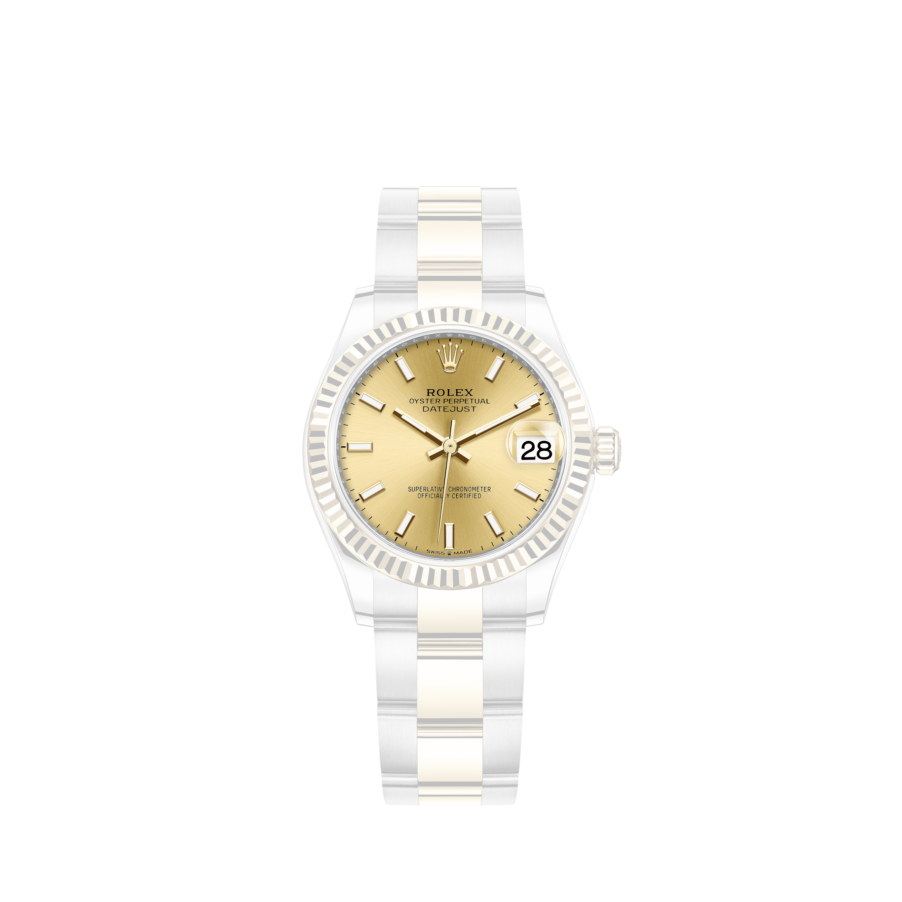 Rolex Lady-Datejust 28 28 mm 18k Yellow Gold 279138RBR-0012 Ladies Watch