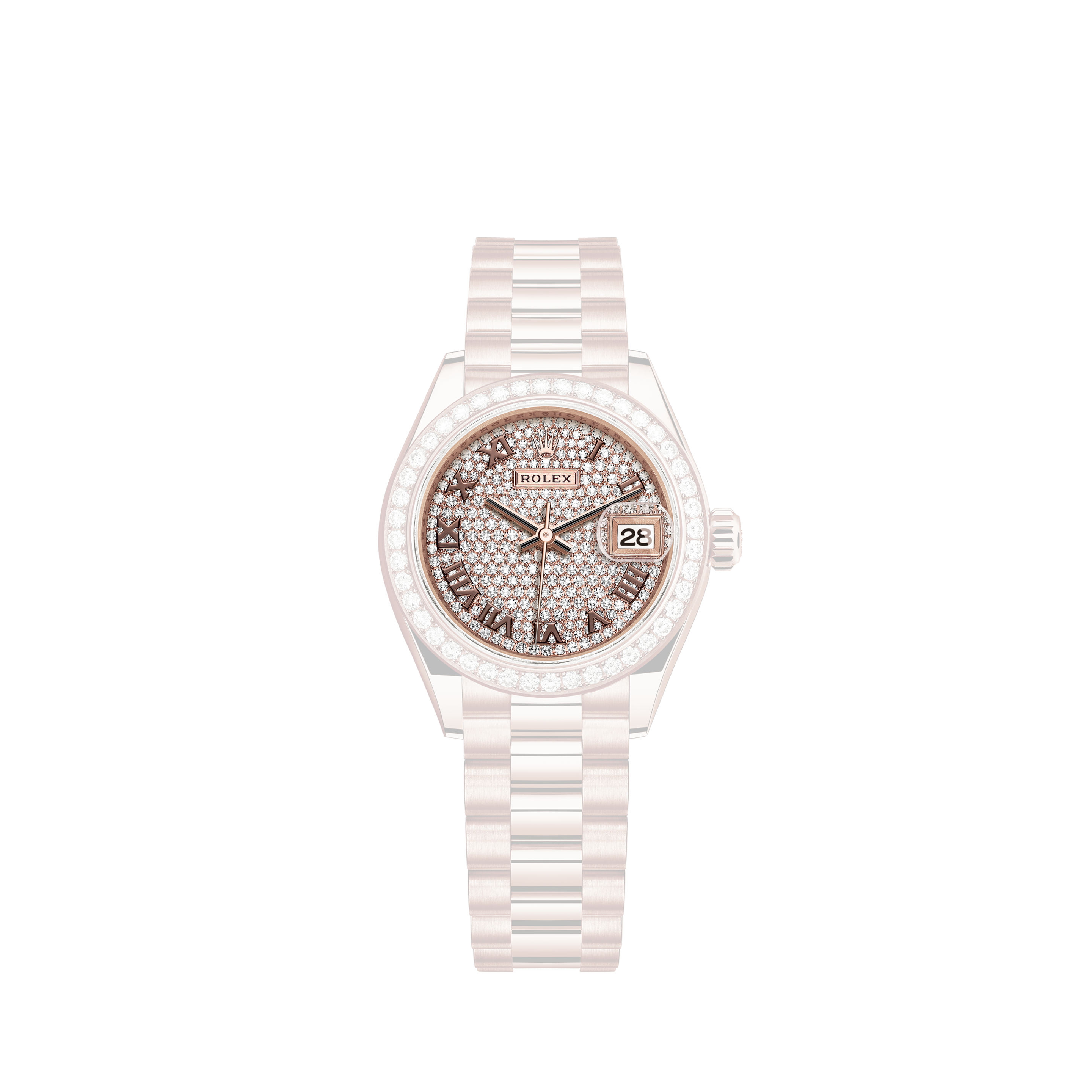 Rolex Datejust 36 Oystersteel / Weißgold 126234 Pink Römisch Diamond Jubilee