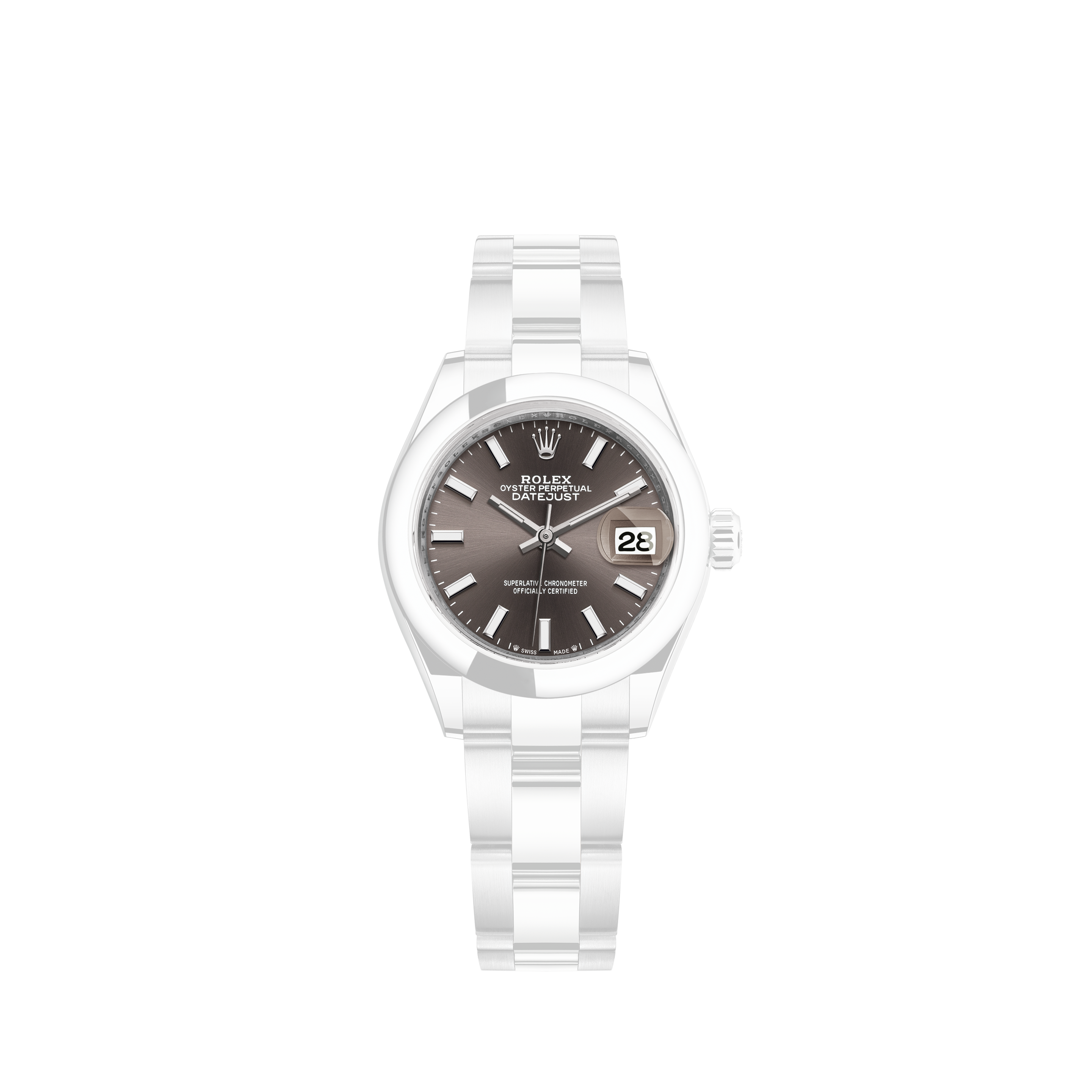 Rolex Datejust 31 White Gold & Steel Silver Diamond Dial on Jubilee MINT [Box and Card]