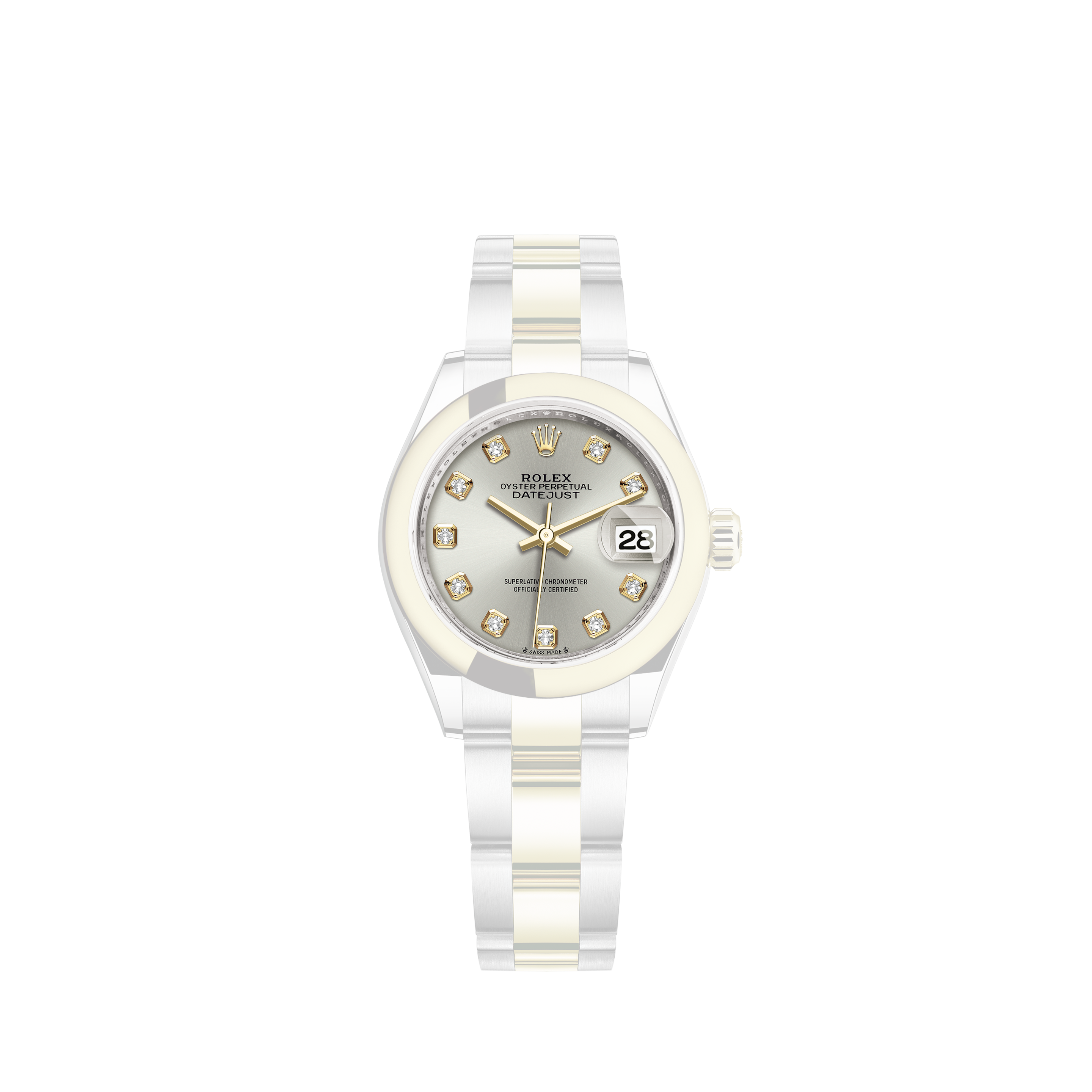 Rolex Datejust 26 Steel White Gold Silver Dial Ladies Watch 79174 Box PapersRolex Datejust 26 Steel White Gold Silver Roman Dial Ladies Watch 69174