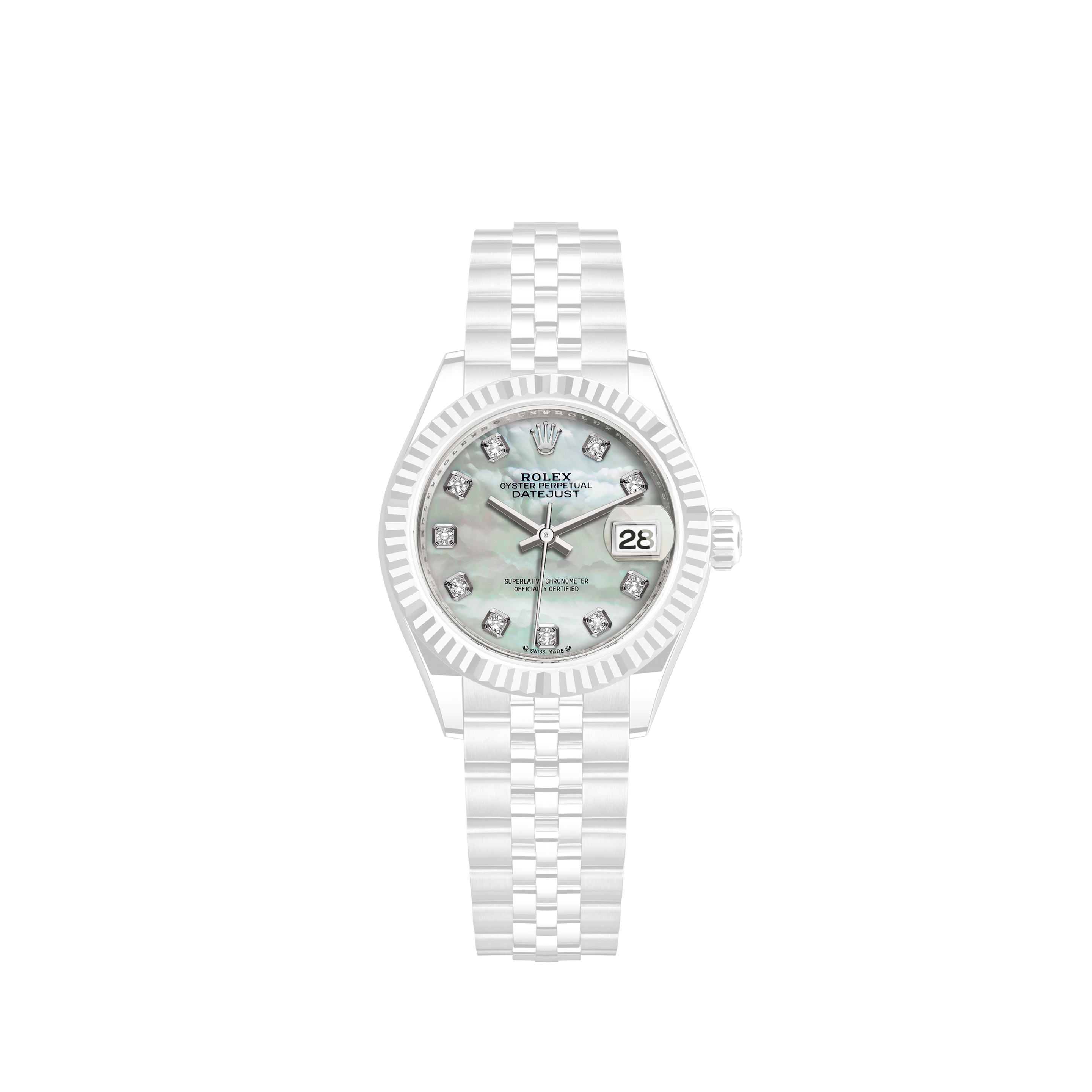 Rolex Datejust 41 Stainless steel Fully custom diamond set VS diamonds