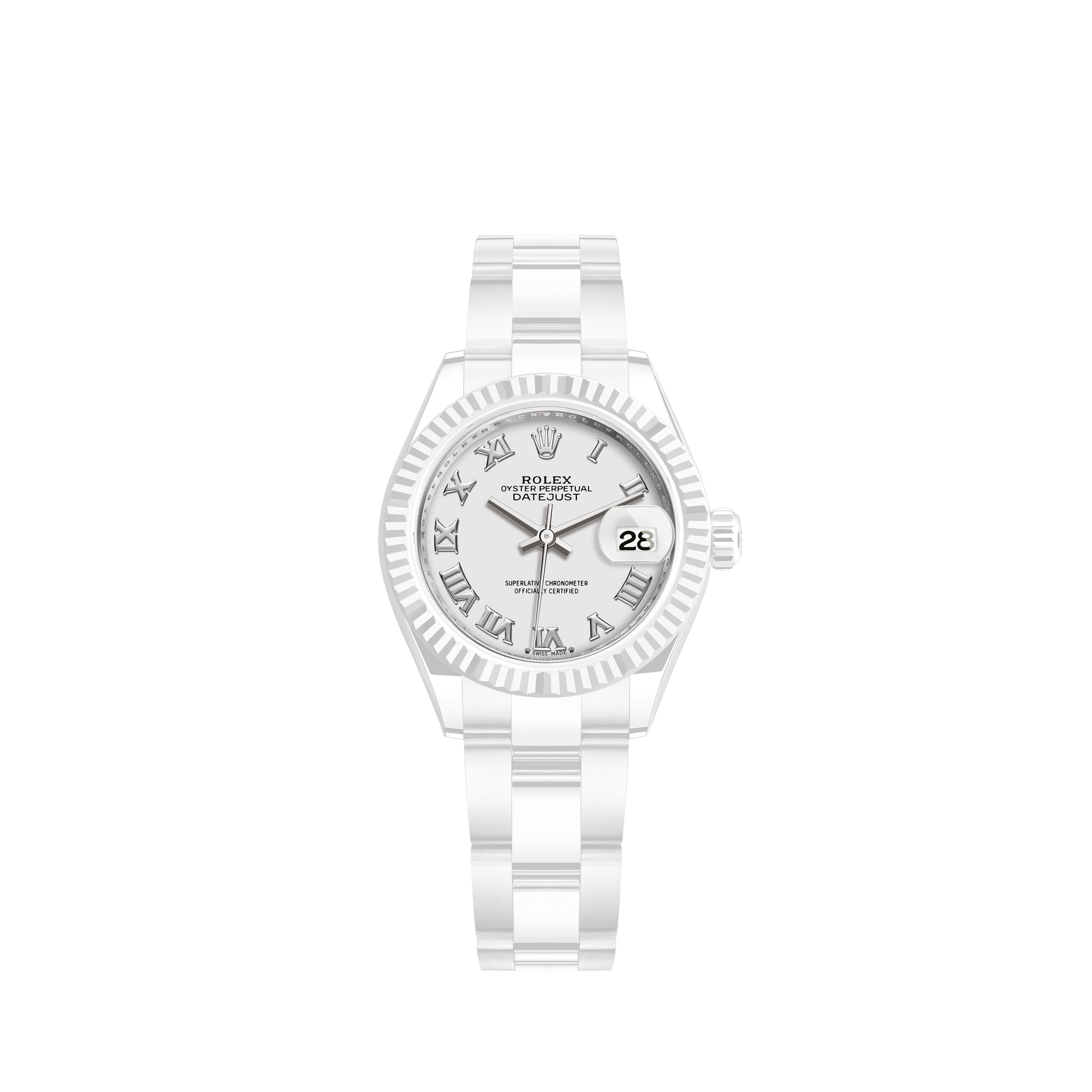 Rolex Datejust Factory Diamond Bezel Factory 26mm White Diamond Dial 179383