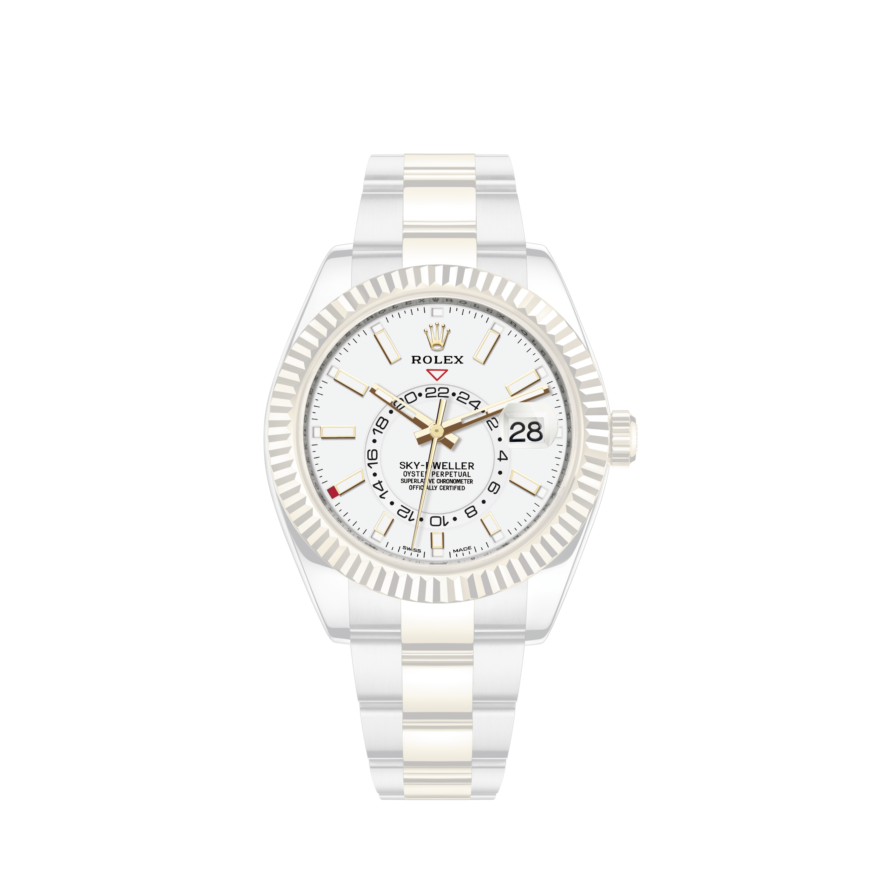 Rolex Mens Day-Date 36mm Presidential 18239 18k White Gold-Gray Roman Dial