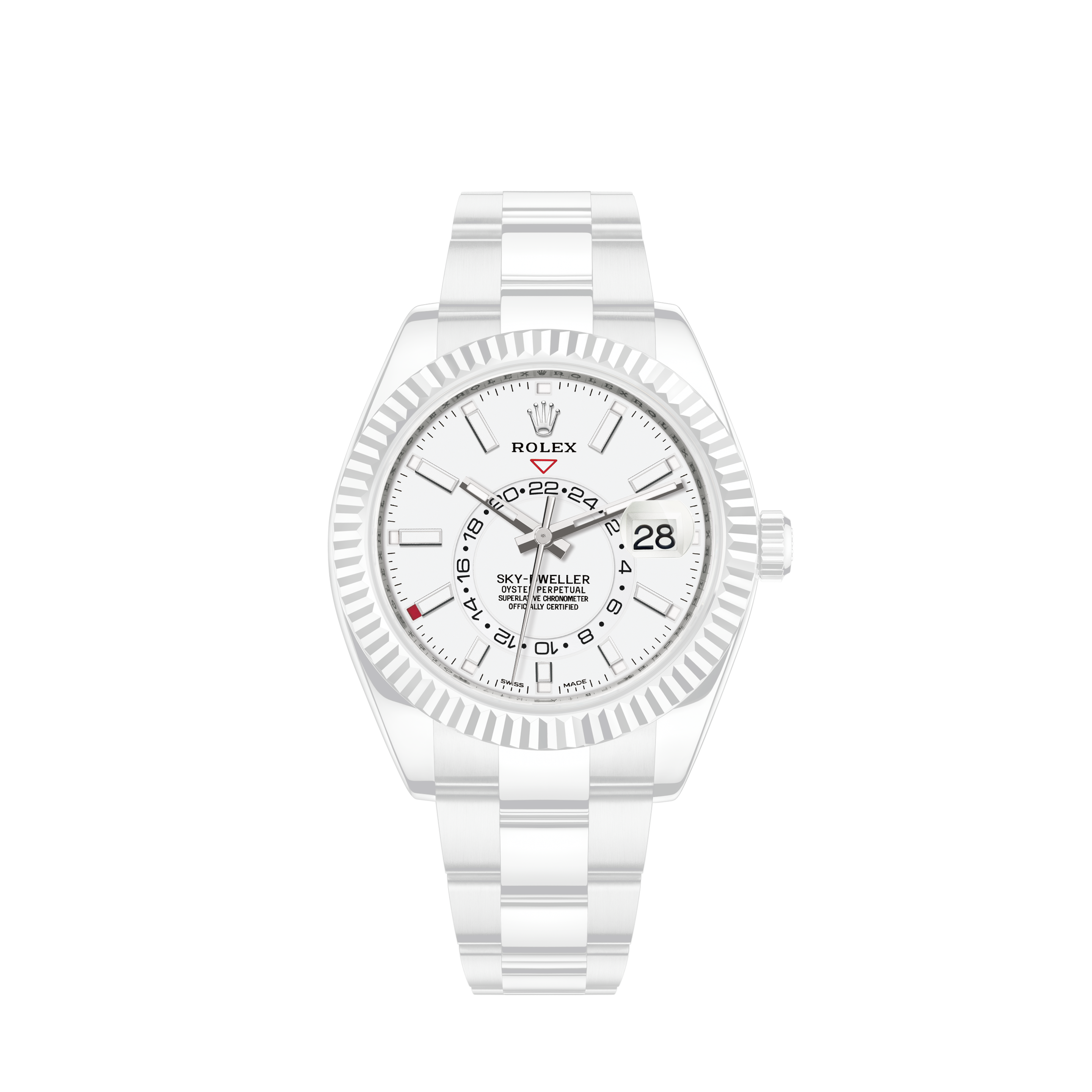 Rolex 36mm Datejust Silver Color Dial with Diamond Accent Stainless Steel Jubilee WatchRolex 36mm Datejust Silver Color Face with Diamond Numbers Emerald & Diamond Bezel Two Tone Watch