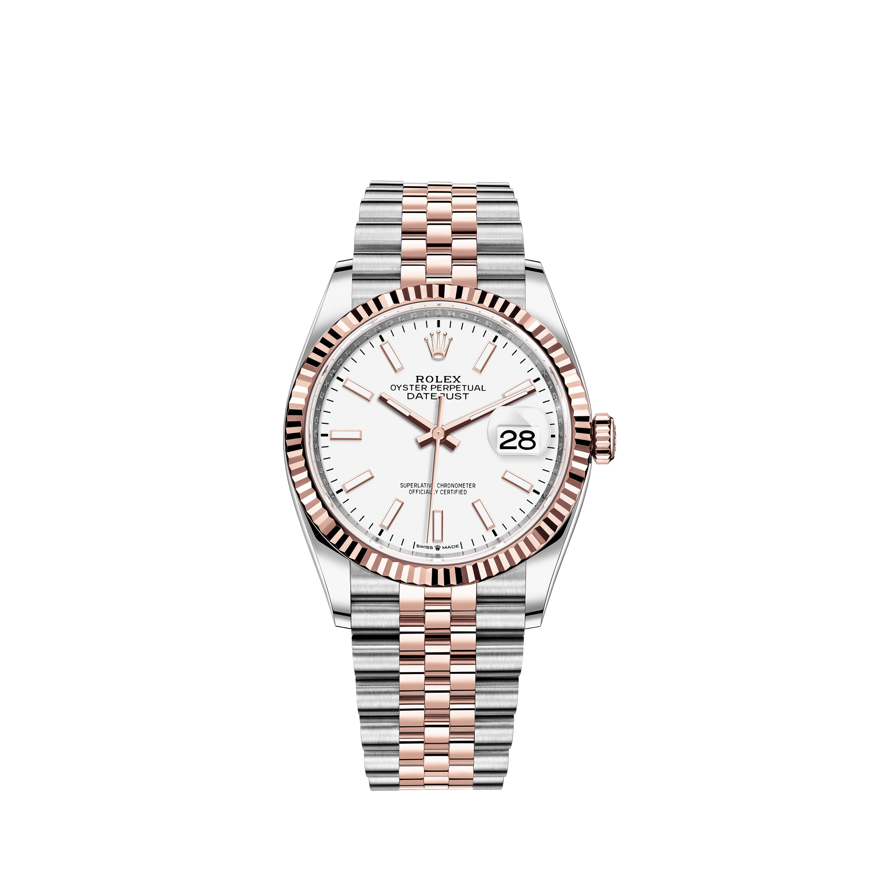 Rolex Ladies Rolex Datejust 69174 Factory Diamond Dial 18k Gold Diamond & Steel WatchRolex Ladies Rolex Datejust 69174 Pink Factory Diamond Dial & Steel Quickset Watch