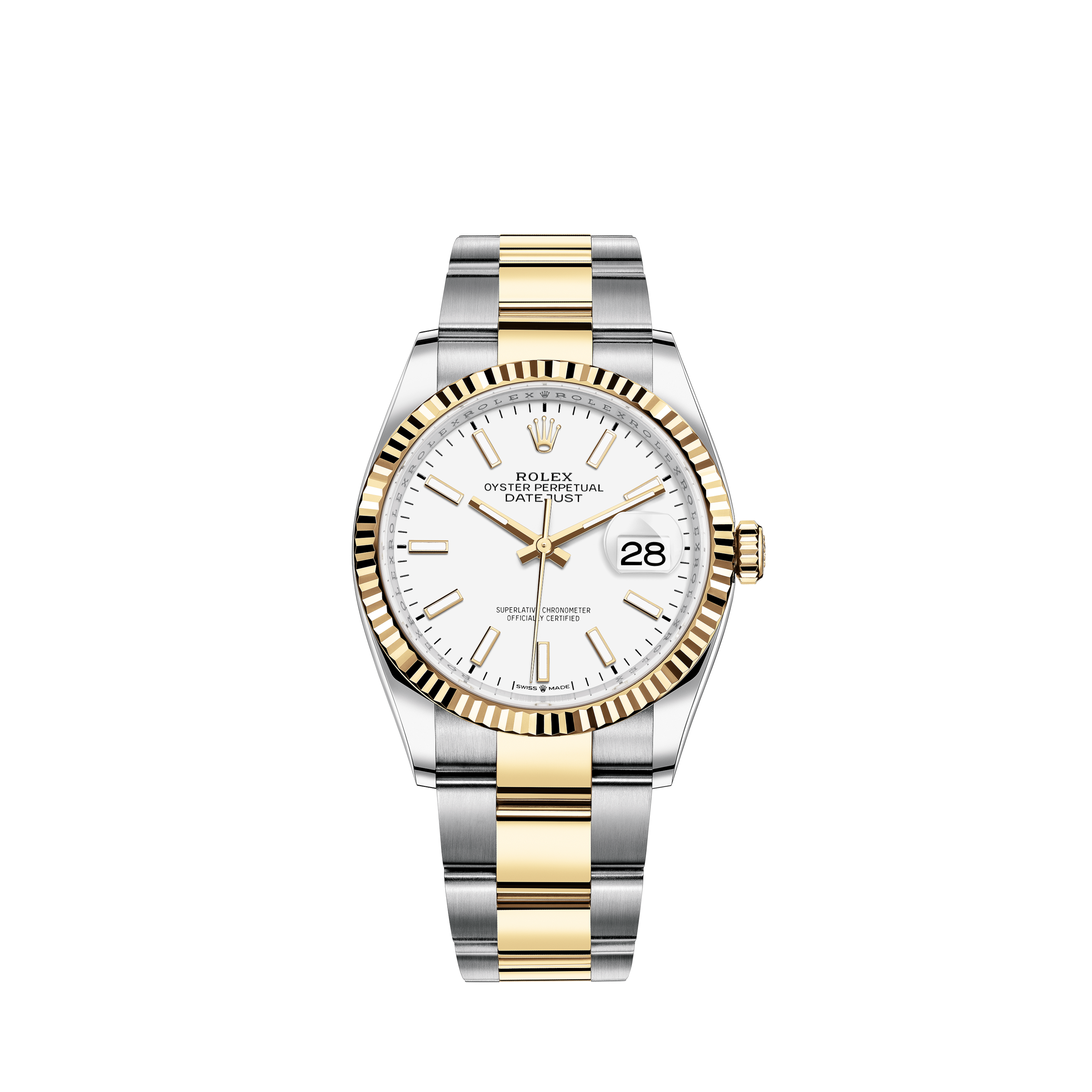 Rolex Ladies Rolex Datejust Factory Diamond Dial 1.13 Ct Bezel 18k Gold /ss Watch