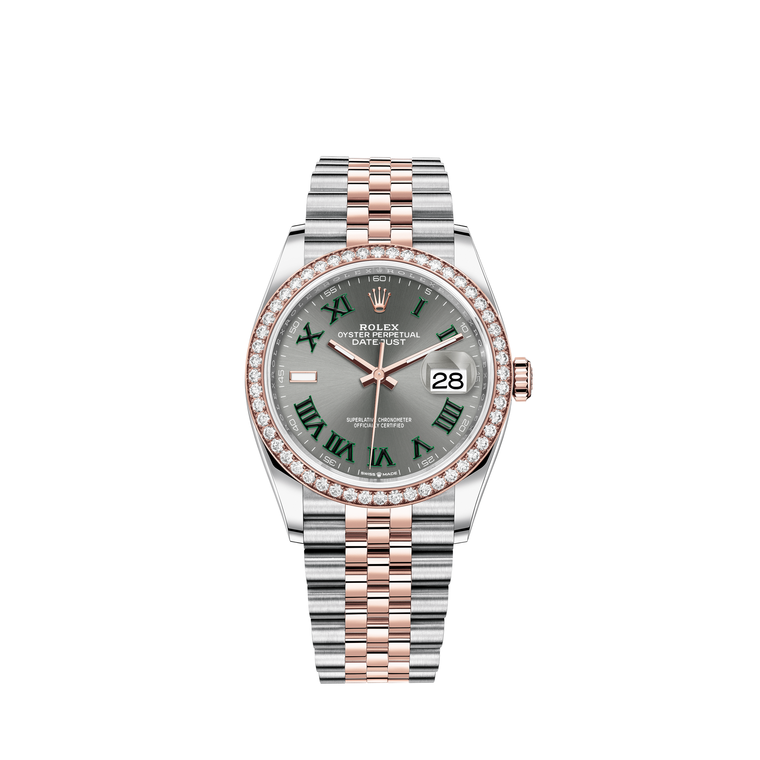Rolex M126715CHNR-0001 GMT-MASTER IIRolex Pink Pearl 26mm Datejust SS Diamond & Emerald Bezel