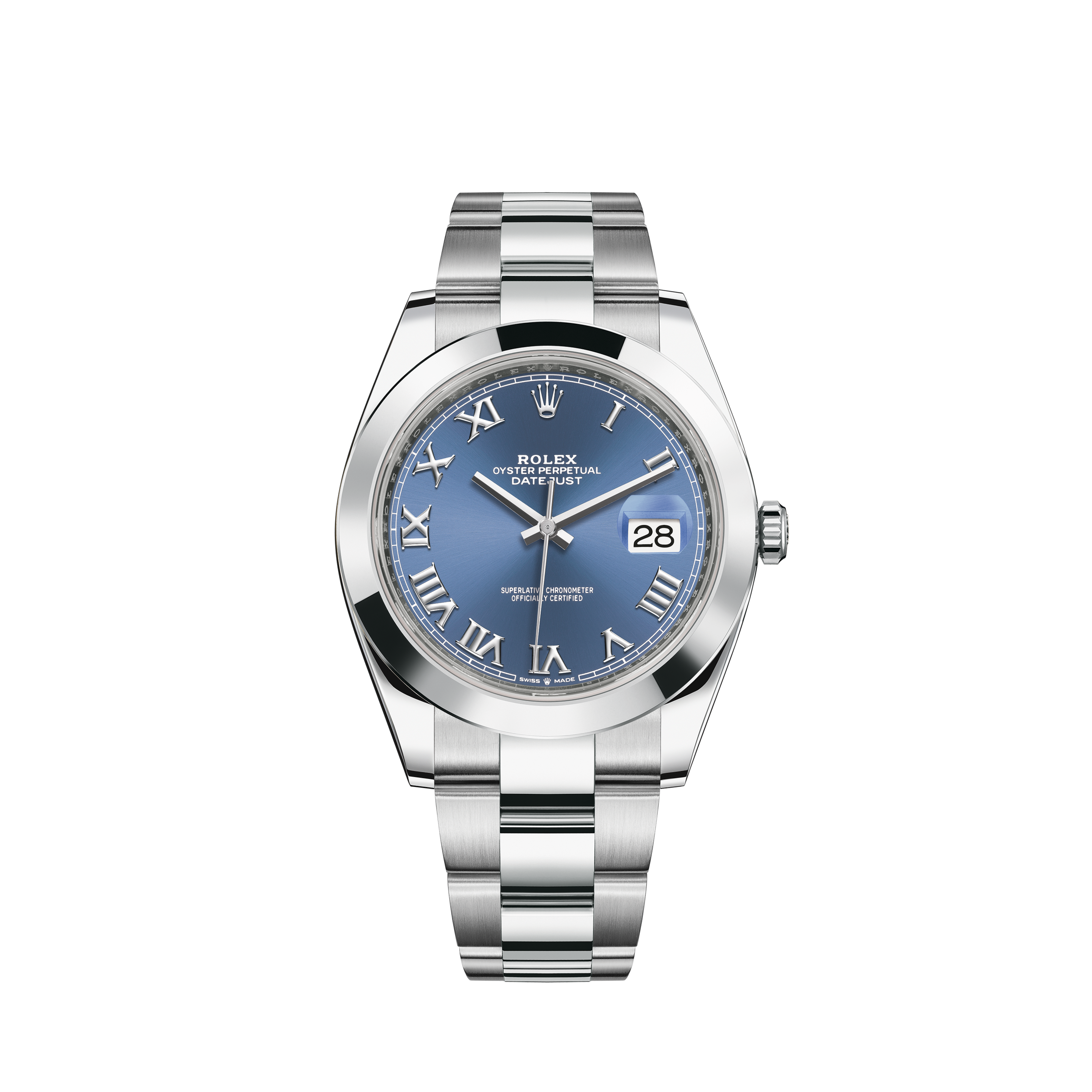 Rolex Datejust 31mm Steel and 18k Fluted Bezel White Mother-of-Pearl Diamond-Set Dial Oyster BraceletRolex Sky-Dweller Blue Dial Stickers White Gold Unique in World