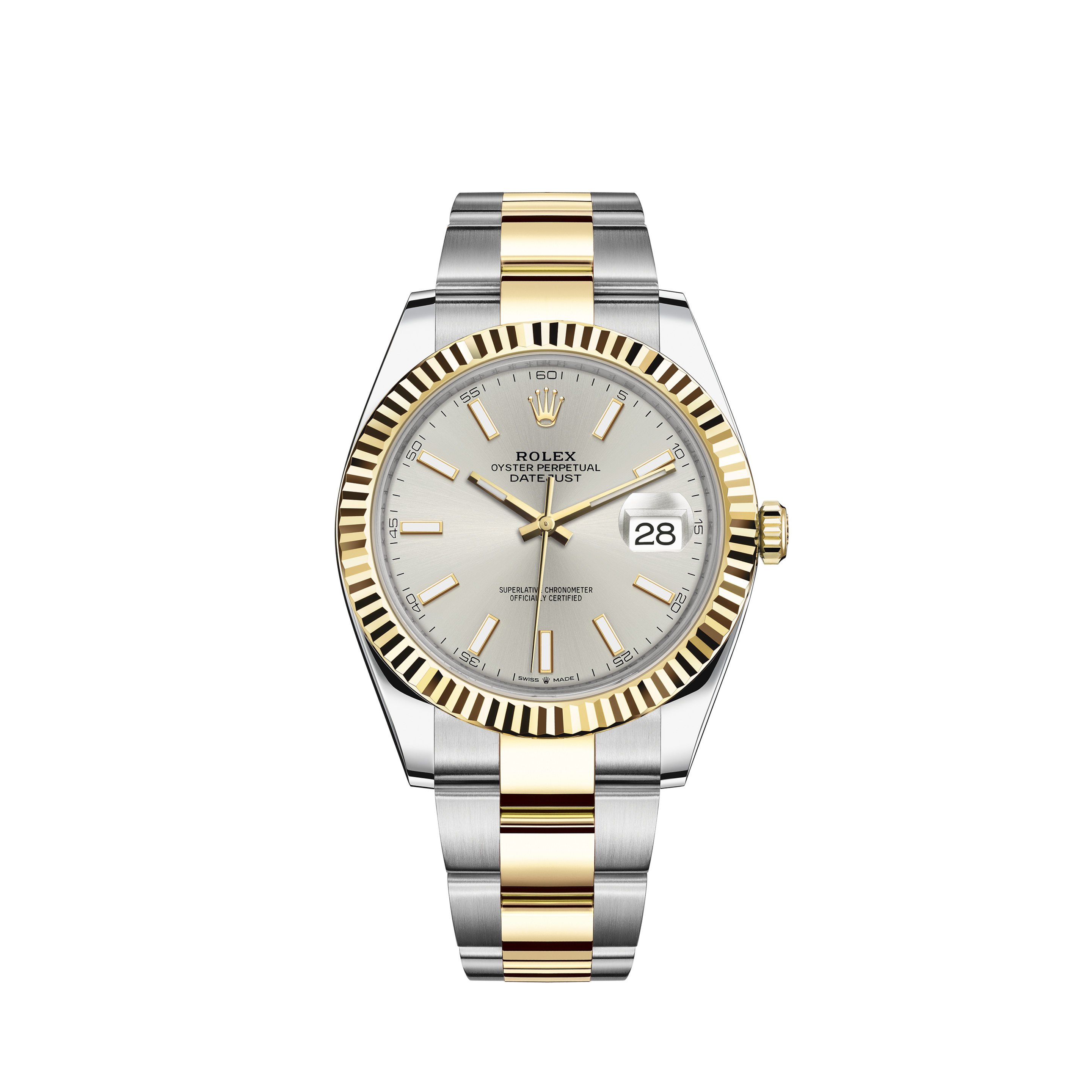 Rolex Datejust Steel Yellow Gold White Diamond Dial Ladies Watch 79173