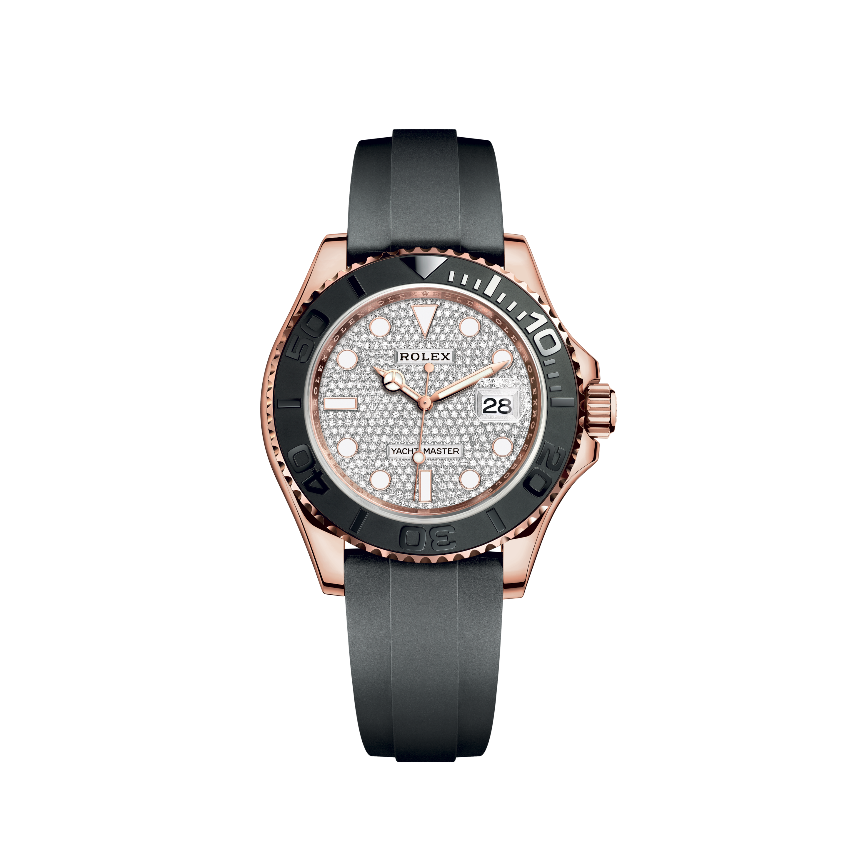 Rolex Model 116200 Datejust Watch Silver Roman Dial & Custom Added Diamond Bezel