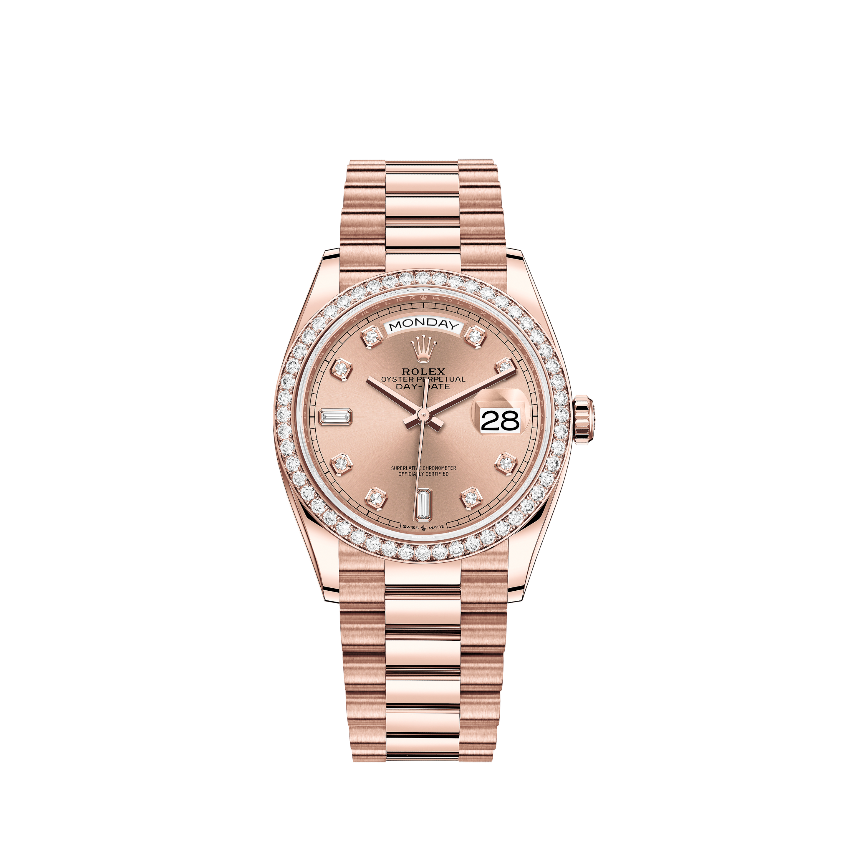 Rolex Datejust 41 Stainless Steel Oyster Rose Gold Factory Diamond Dial 126301Rolex Sky-dweller 326933 18k Yellow Gold /SS Jubilee IVORY BOX/PAPERS NEW