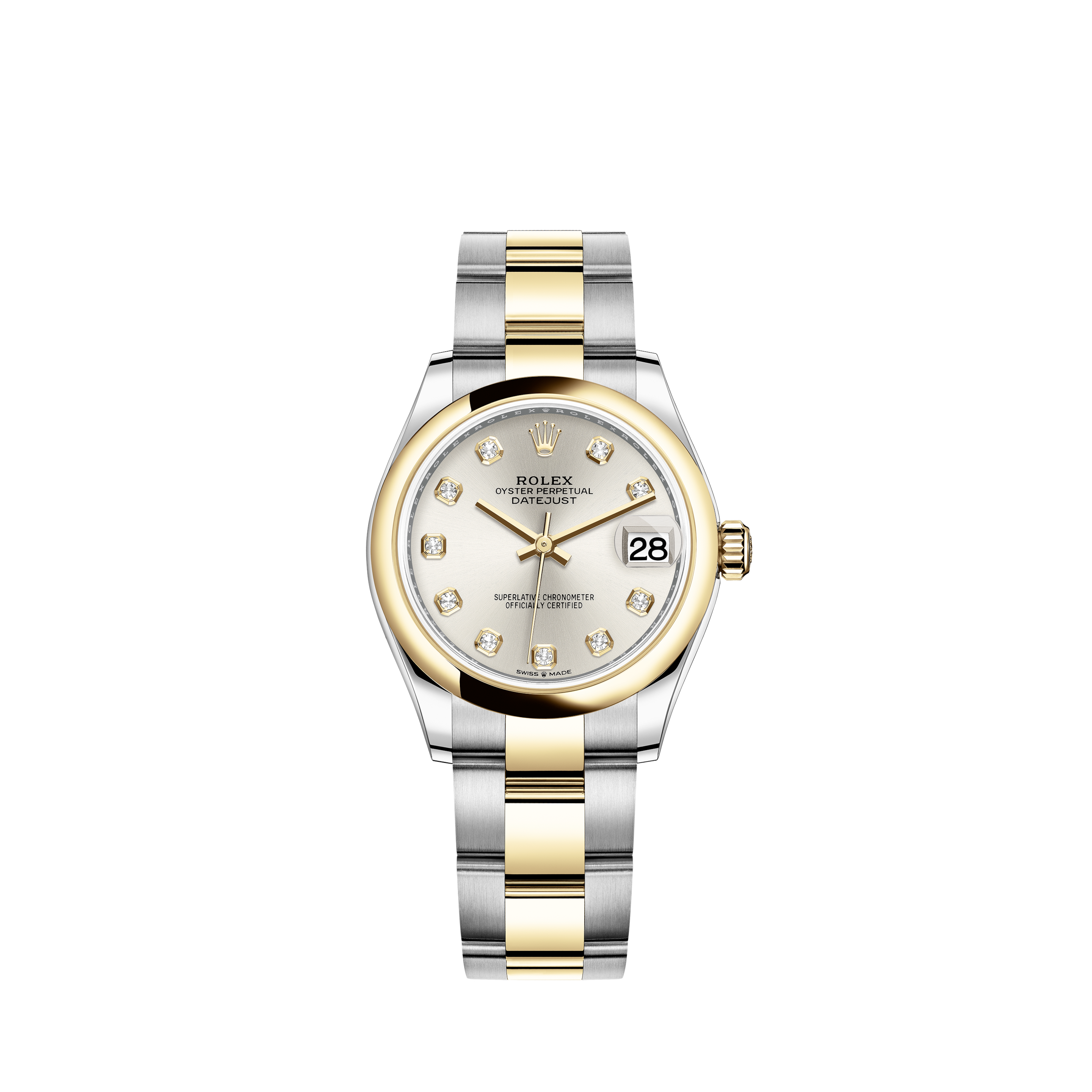 Rolex Lady Datejust 28mm Stainless Steel and Everose Gold 279171 Olive Green Diamond Jubilee