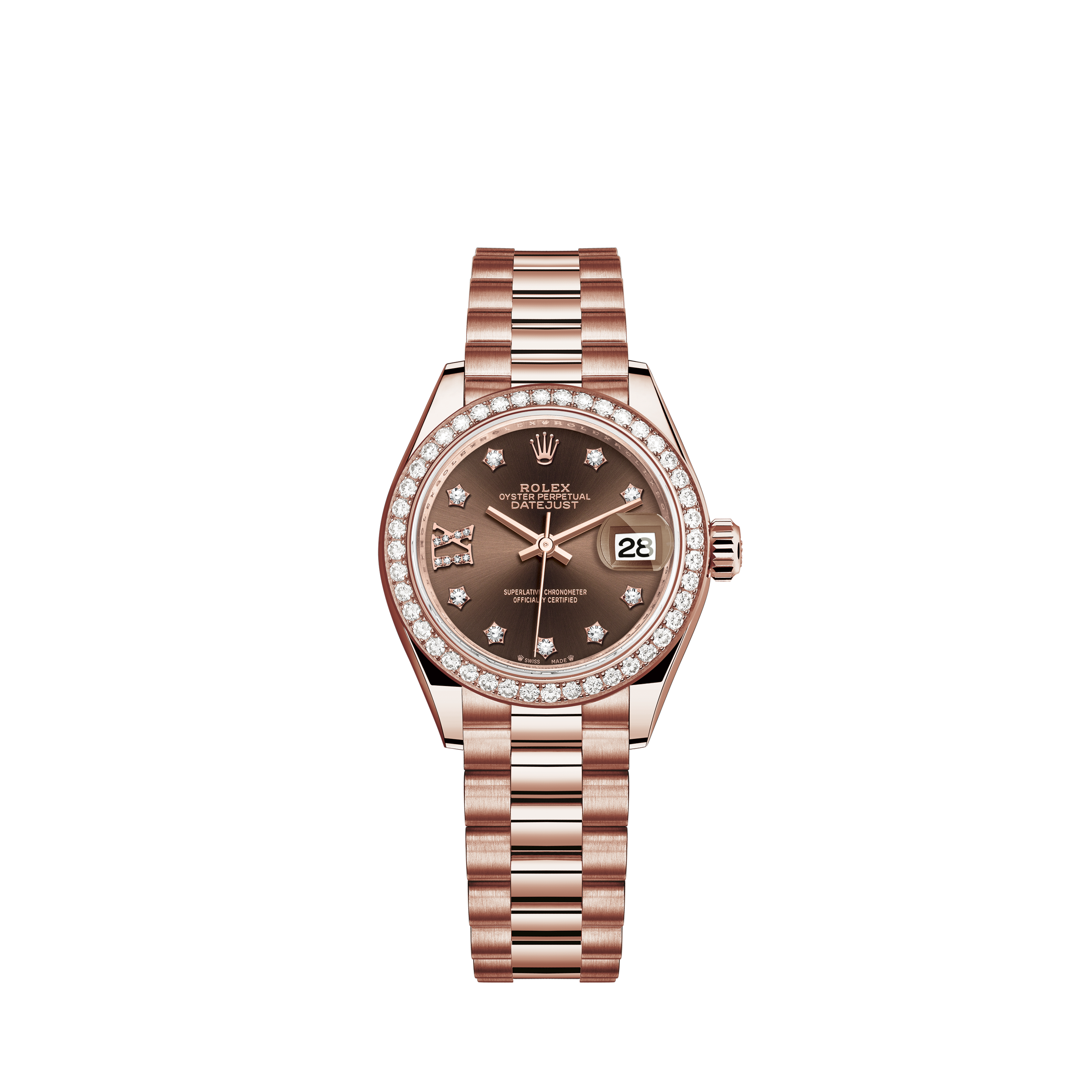 Rolex Datejust 36 Steel Everose Gold Fluted Silver Motif Dial NEW