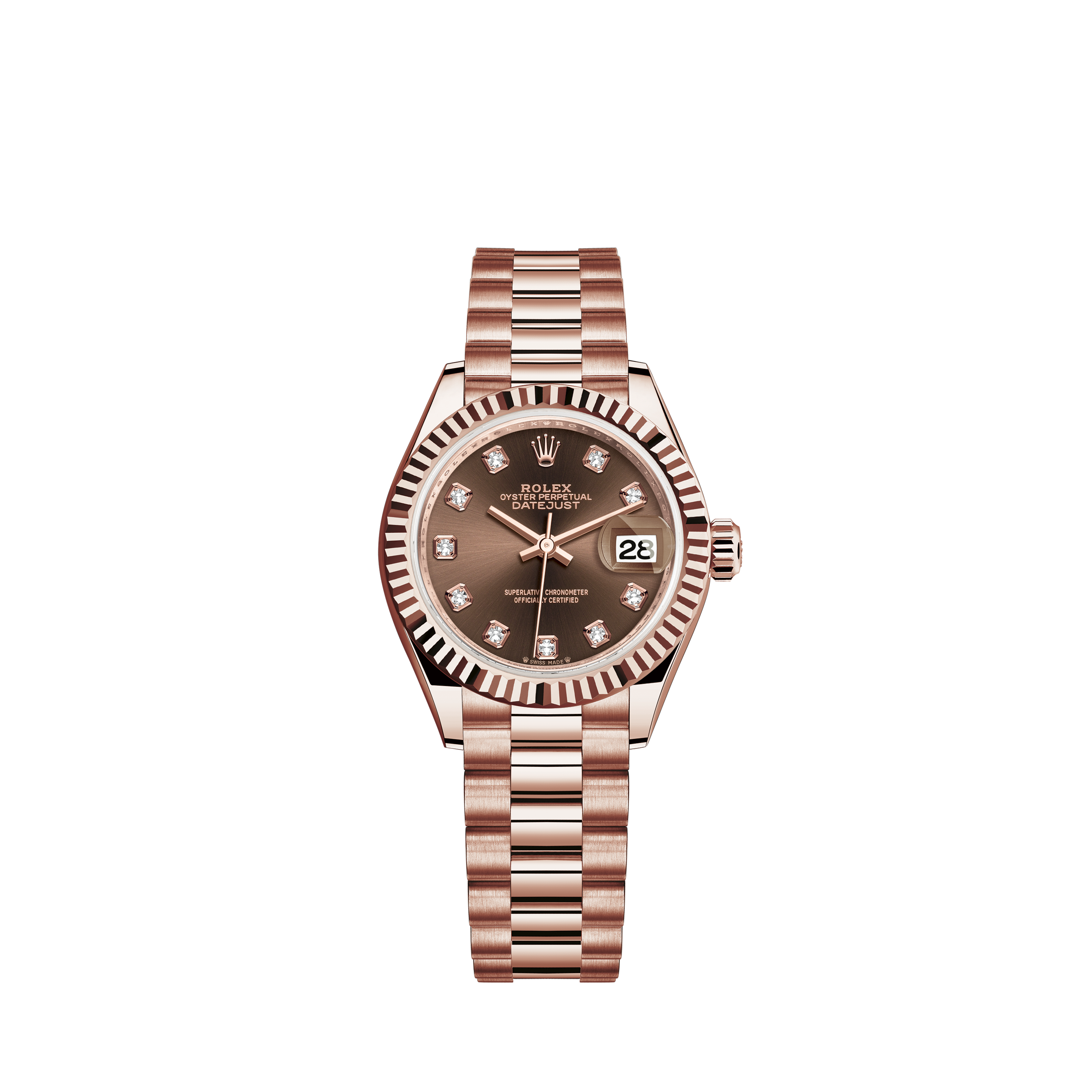 Rolex | Piccolino, Vintage Chronograph ref.3055,18 kt rose gold