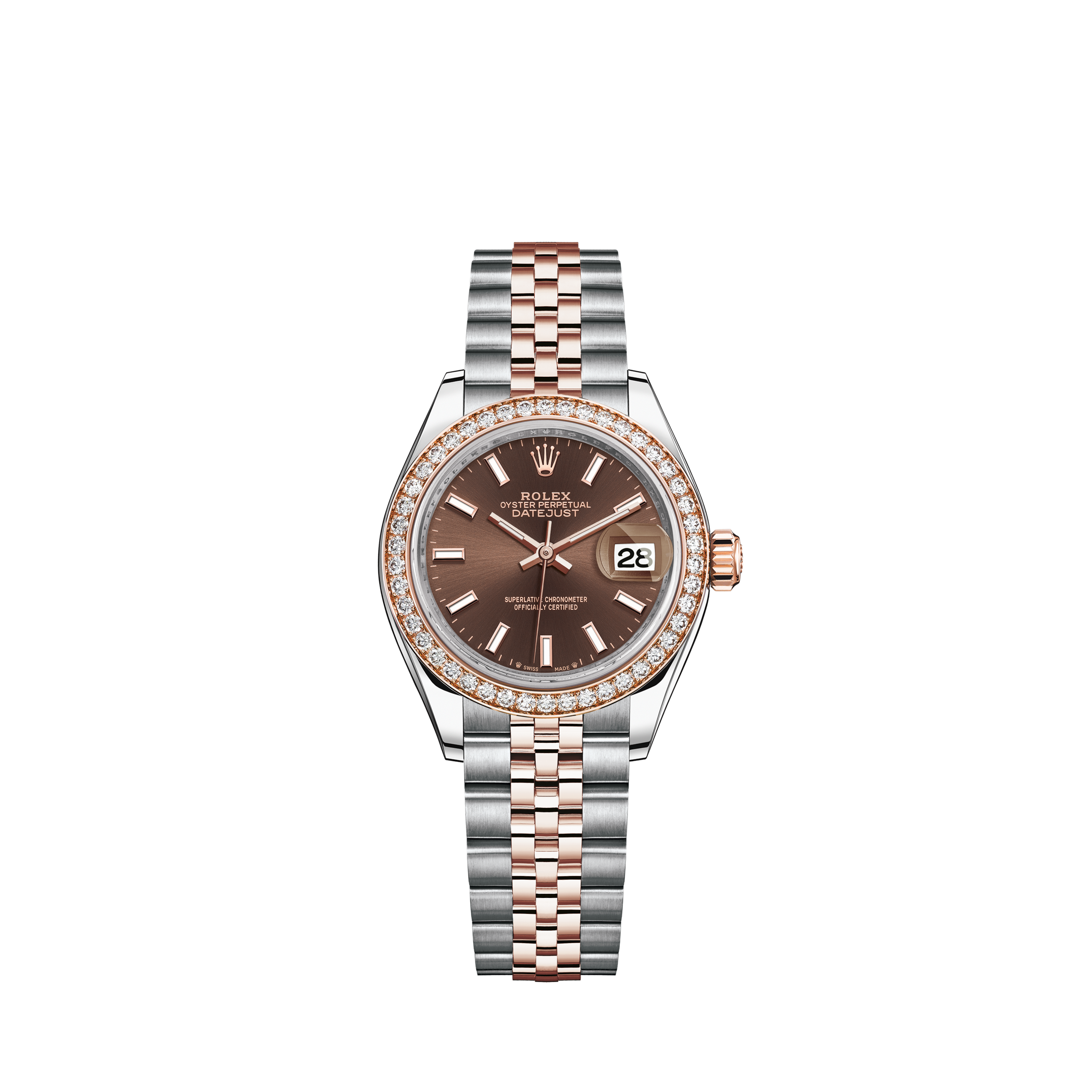 Rolex Lady Datejust 28mm Everose Gold 279135RBR MOP Diamond JubileeRolex Lady Datejust 28mm Everose Gold 279135RBR MOP Diamond President